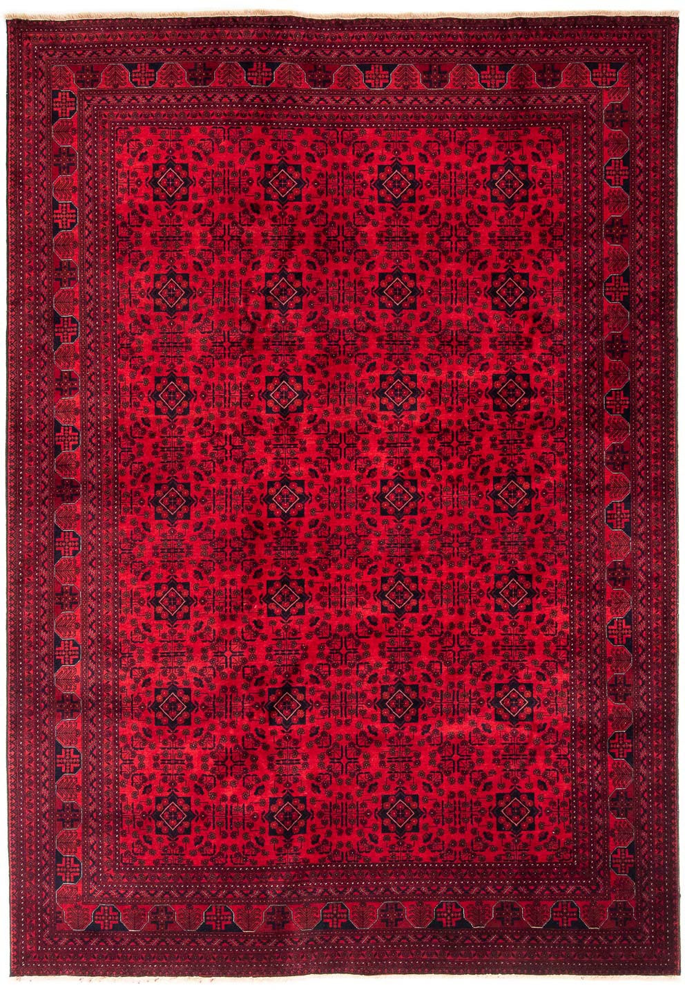 morgenland Orientteppich »Afghan - 287 x 202 cm - dunkelrot«, rechteckig, 7 günstig online kaufen