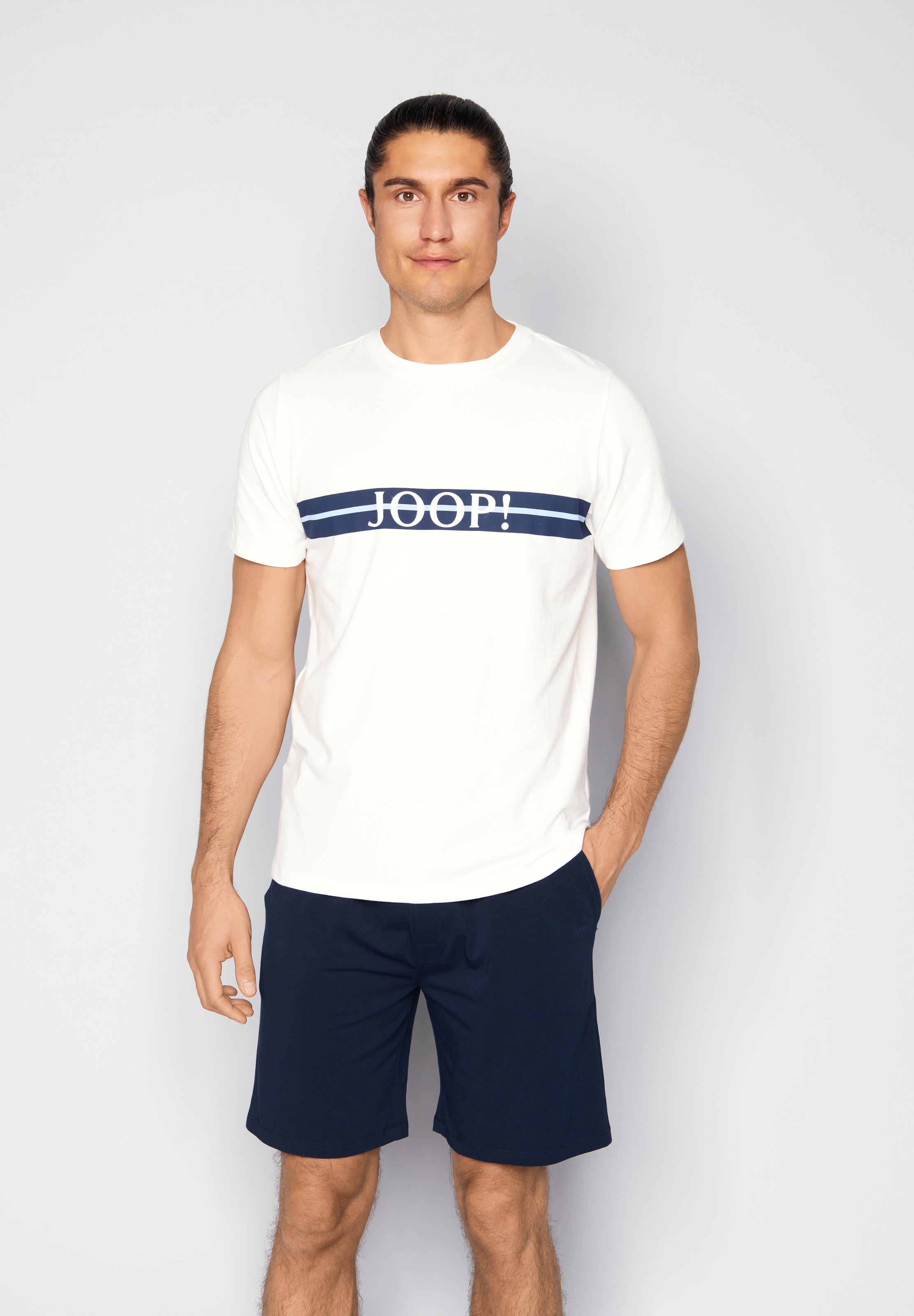 JOOP! Shorty »Core« 2 tlg. mit kurzem Arm, Rundhalsausschnitt und seitlichen Taschen
