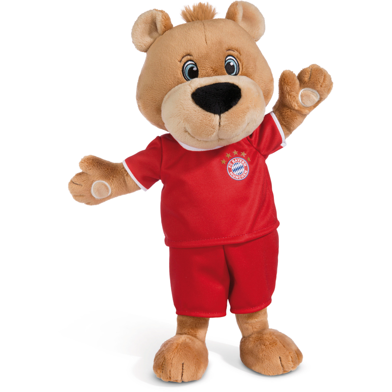 NICI Kuscheltier »FC BAYERN MÜNCHEN Bär Berni mit Trikot, 80 cm« enthält recyceltes Material braun