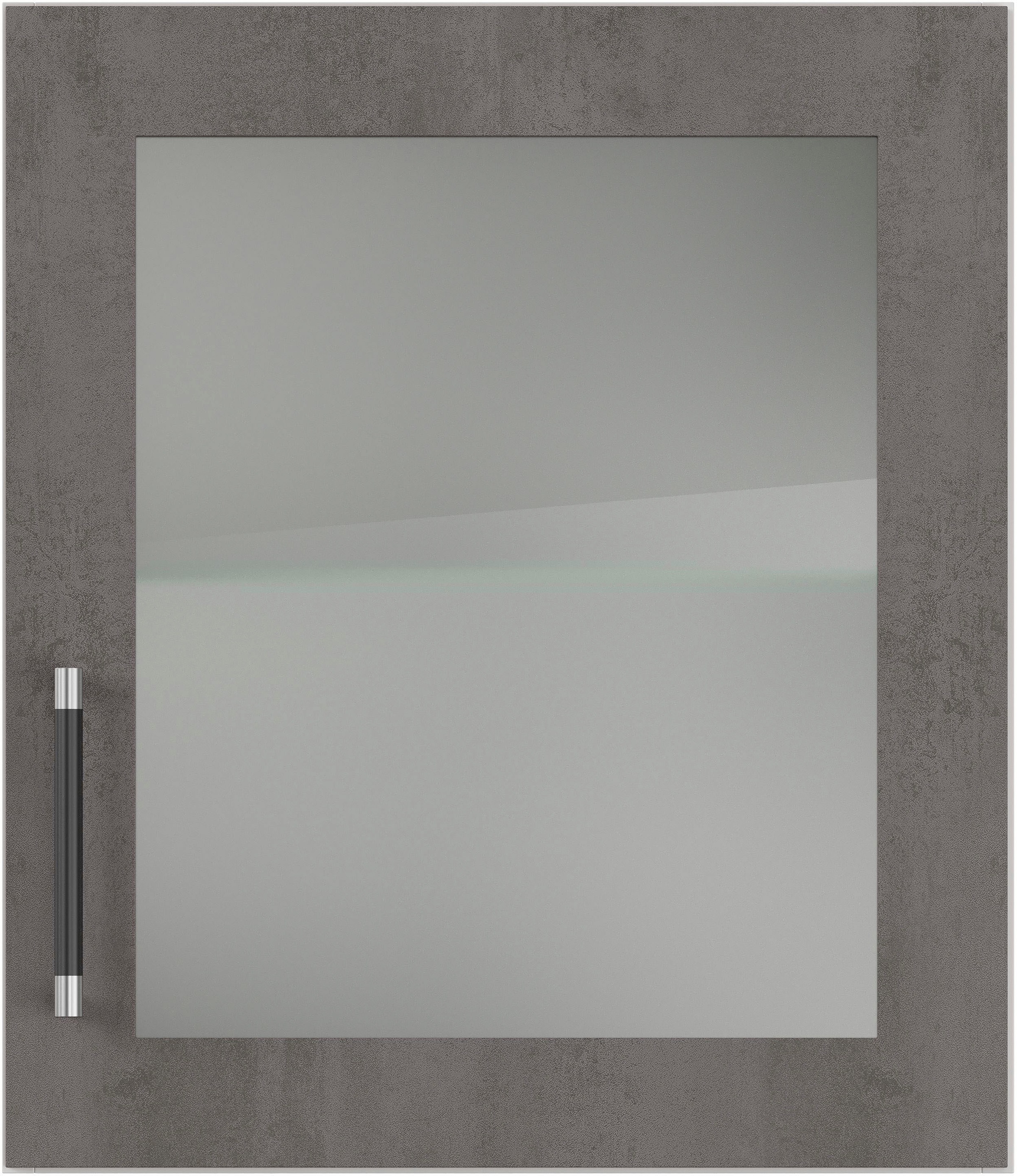 IMPULS KÜCHEN Glashängeschrank »"Prag", Breite/Höhe: 50 oder 60/57,9 cm«, vormontiert, mit Glasdrehtür, mit verstellbarem Glasfachboden