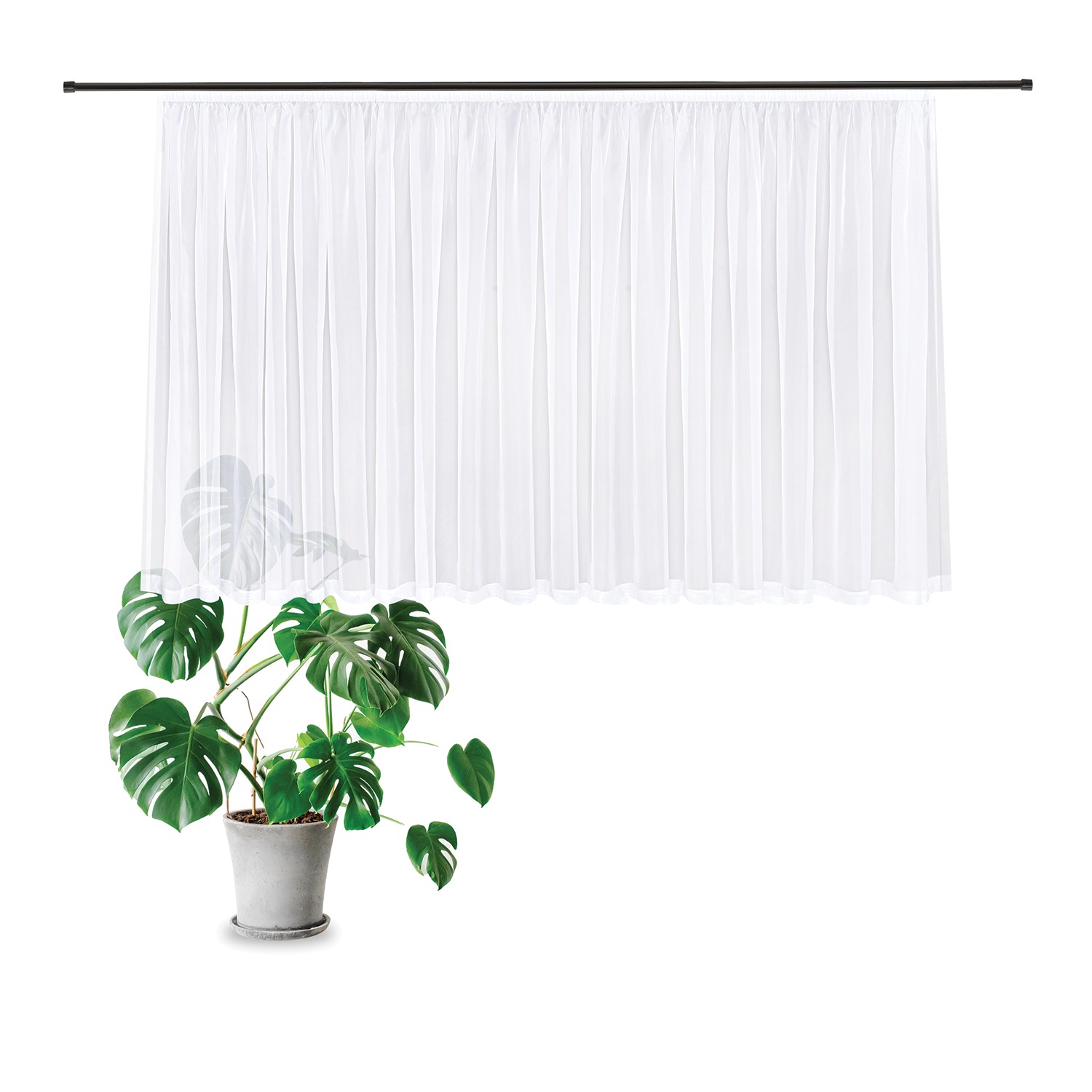 Gerster Gardine »Jody« Kräuselband 1 Stk. tlg. Fertig konfektionierter Stor günstig online kaufen