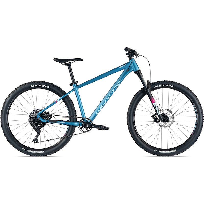 WHYTE BIKES Mountainbike »802« 10 Gang Shimano Deore Schaltwerk Kettenschaltung für Damen und Herren, Kettenschaltung blau
