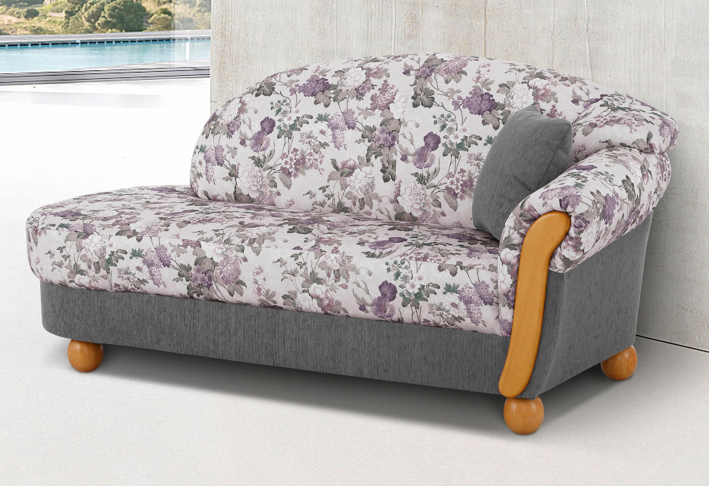 Home affaire Ottomane »Milano, bequemes solitär Sofa im Landhaus-Stil, B/T/ günstig online kaufen