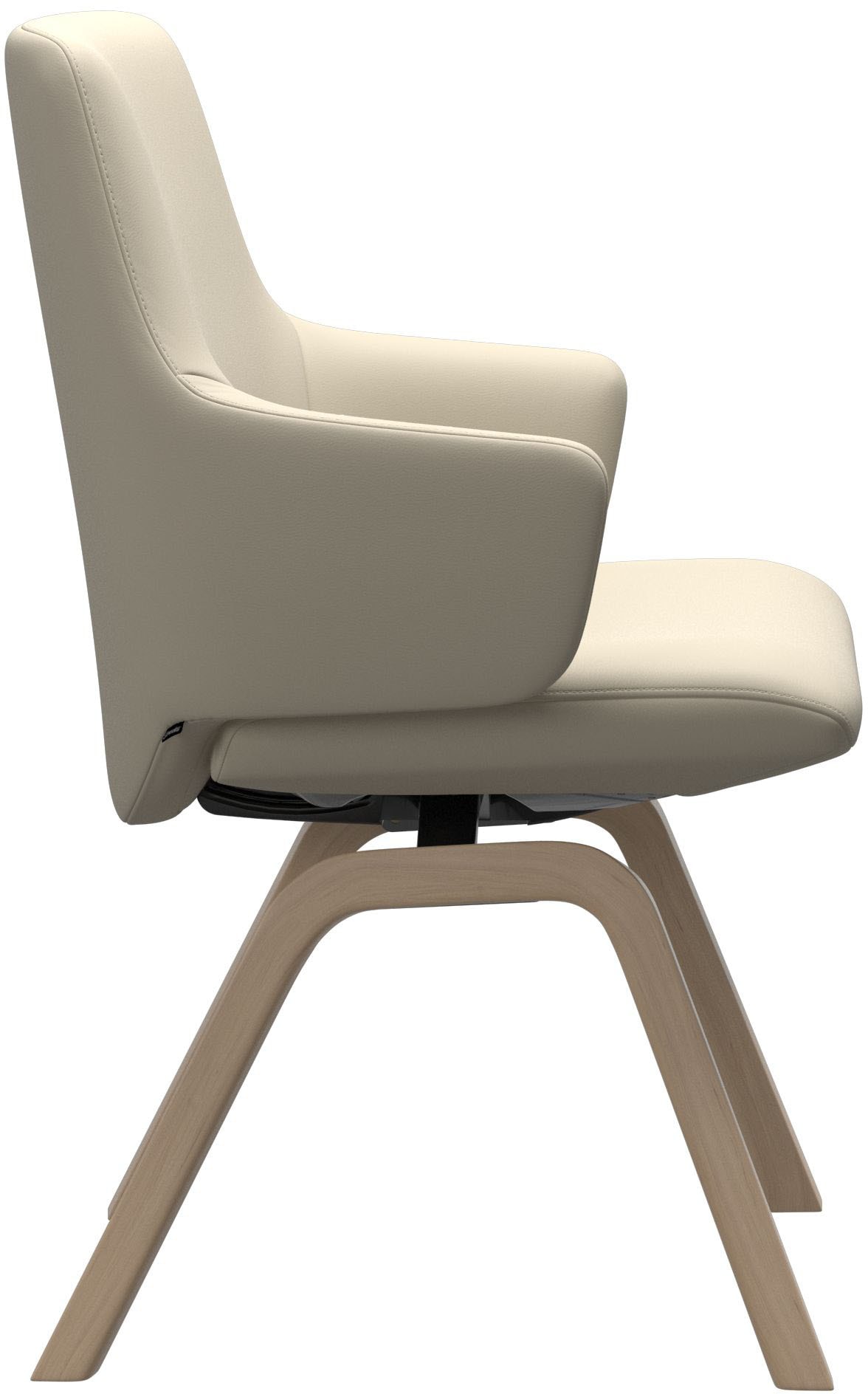 Stressless® Polsterstuhl »Laurel«, Leder BATICK, Low Back mit Armlehne, Größe L, mit schräggestellten Beinen in Walnuss