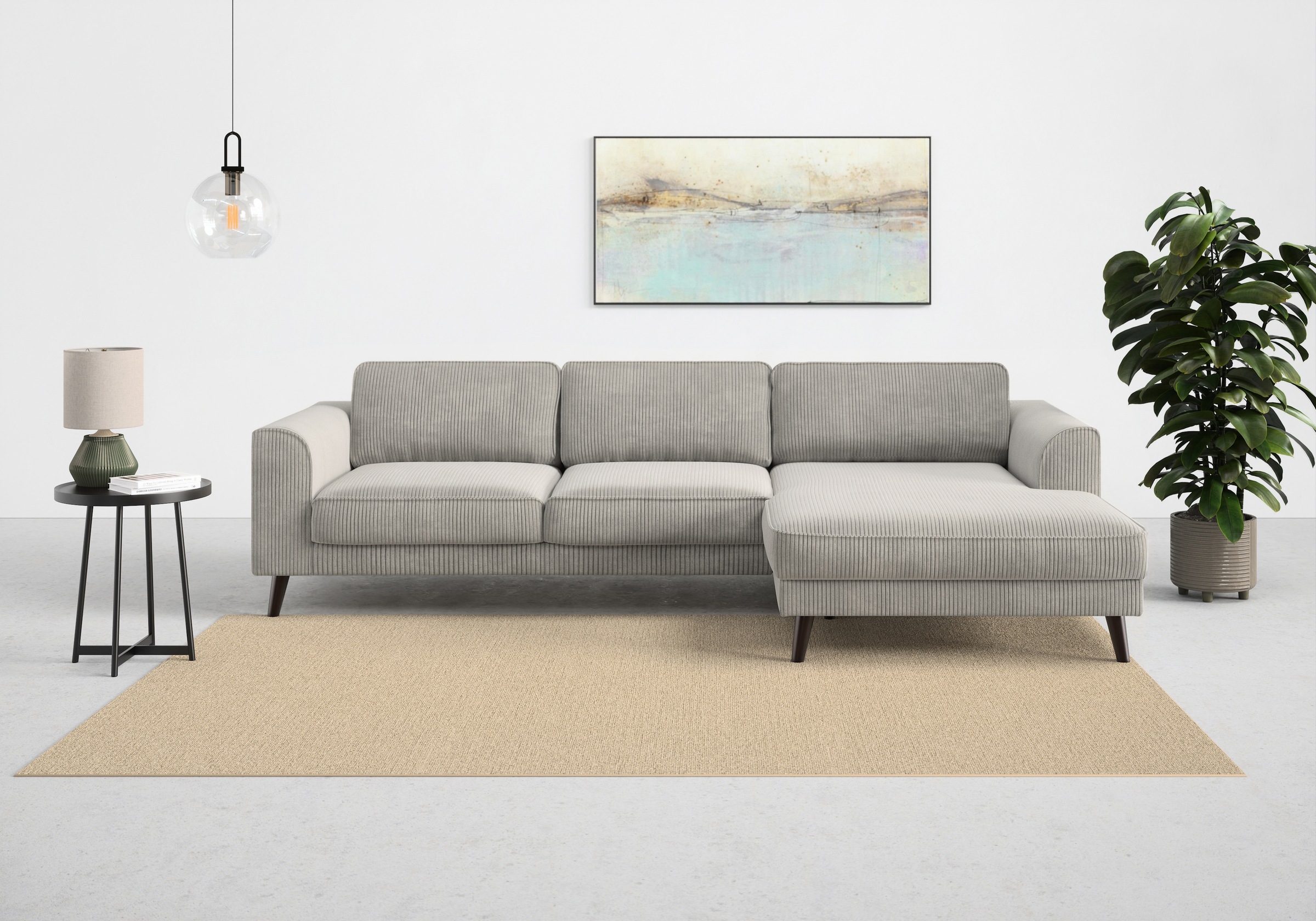 TRENDMANUFAKTUR Ecksofa "Lumber Jack, elegantes Designsofa, zeitlos modern, günstig online kaufen