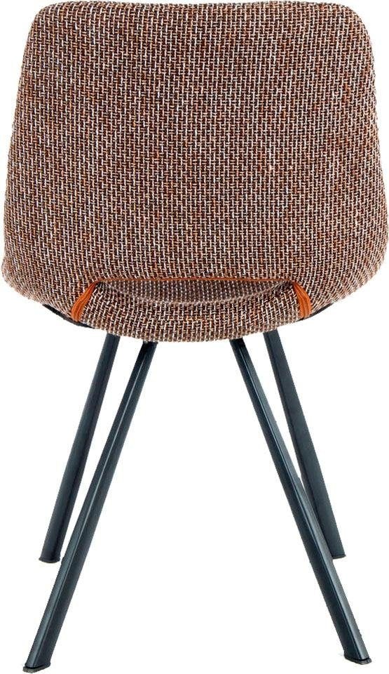 Kayoom Stuhl »Josephine 325 2er-Set, zeitloses Design, mit geometrischer Aussparung«, (Set), 2 St., pflegeleicht, schlicht, weiche Polsterung für angenehmes Sitzgefühl