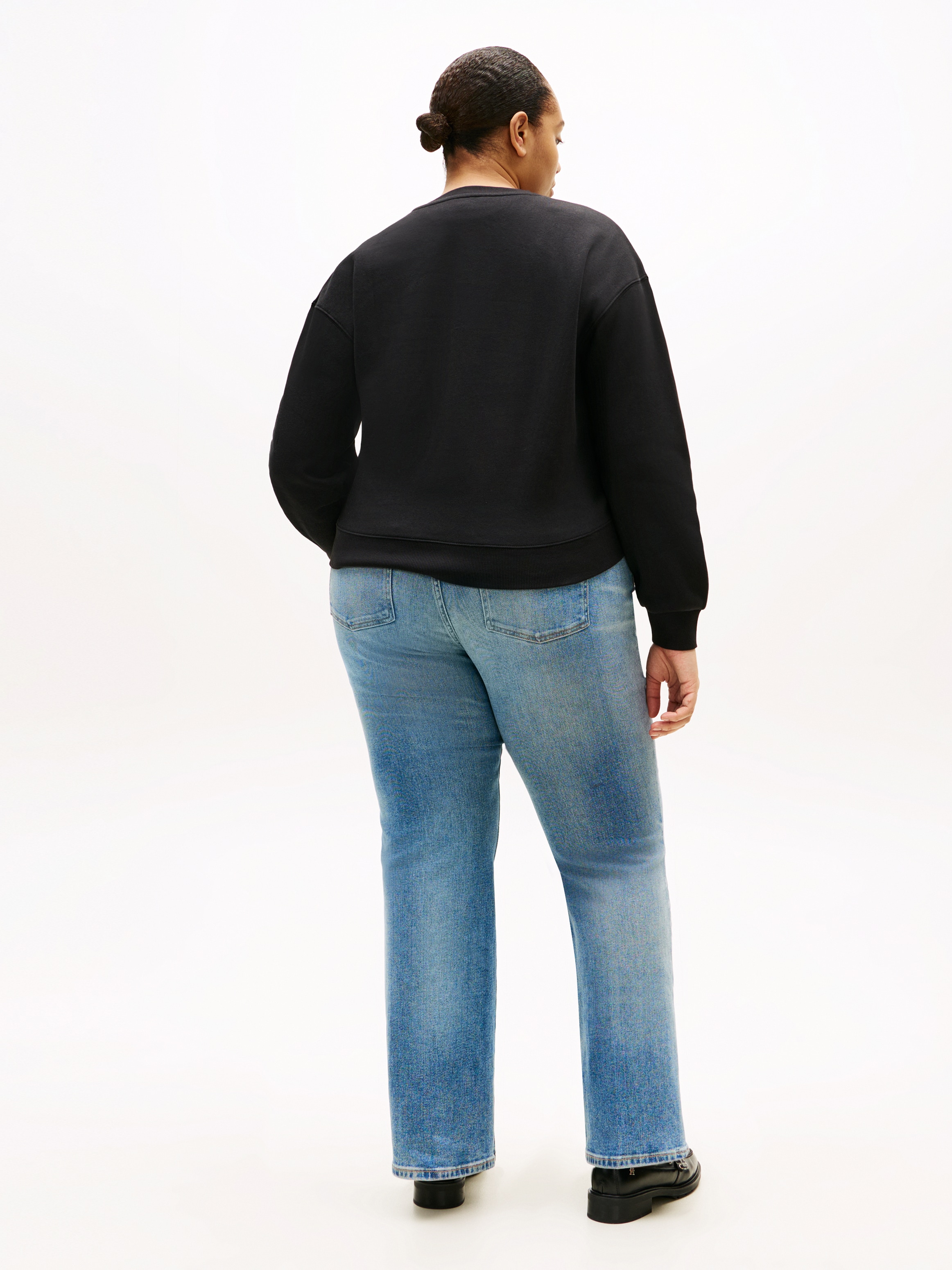 Tommy Hilfiger Curve Sweatshirt »CRV TH SCRIPT REG FLEECE SWTSRT«, in großen Größen
