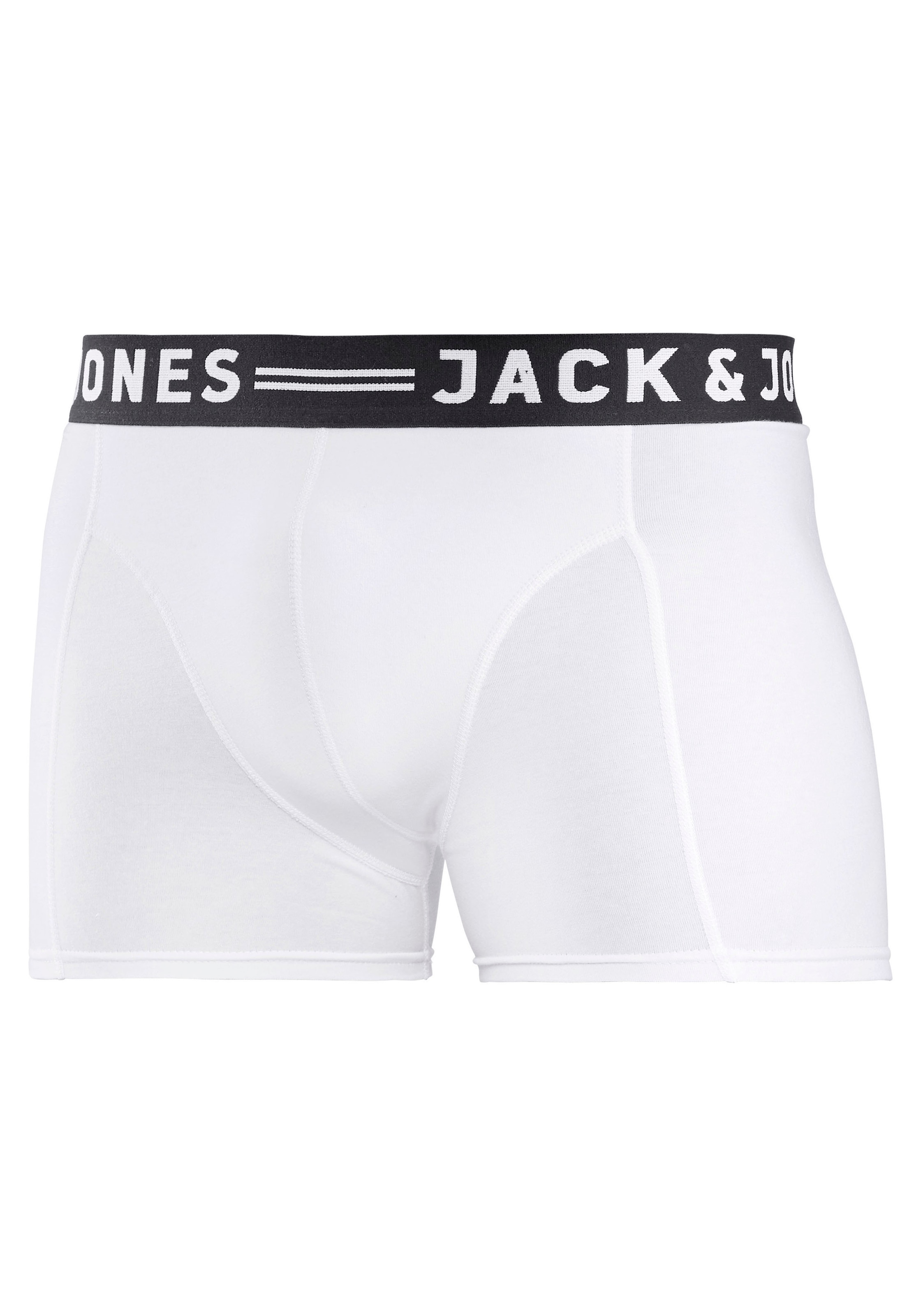Jack & Jones Boxer »Sense Trunks« Packung, 3er-Pack, 3 Stk. Baumwollmischung, elastisches Bündchen
