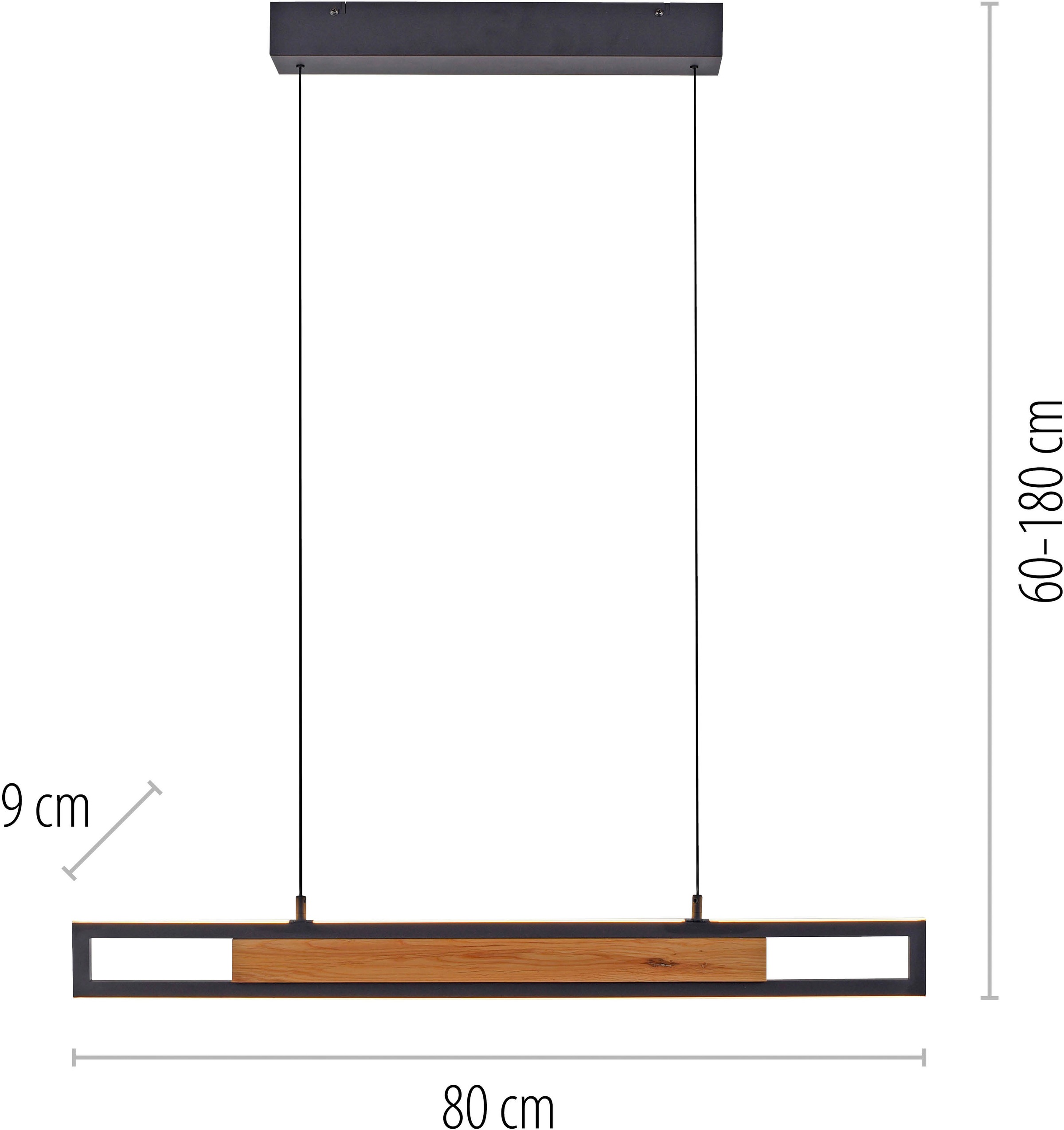 Paul Neuhaus LED Pendelleuchte »SVEJA« LED-Board 1 Stk. warmweiß - kaltweiß Comfort Lift, CCT, dimmbar über Funk-Fernbedienung, getrennt schaltbar