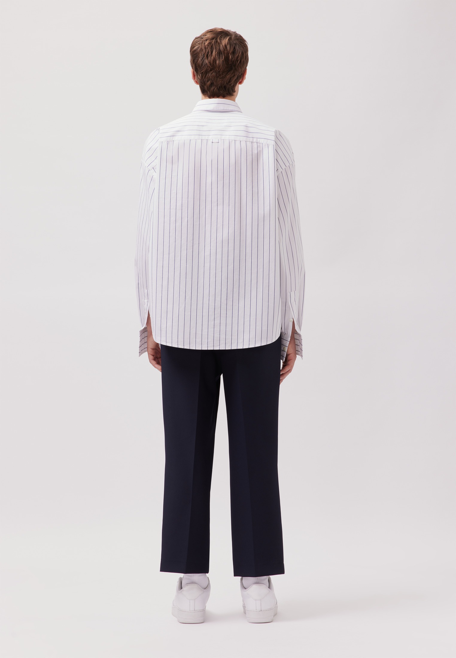 studio seidensticker Businesshemd Oversized 1/1 Kentkragen Gestreift