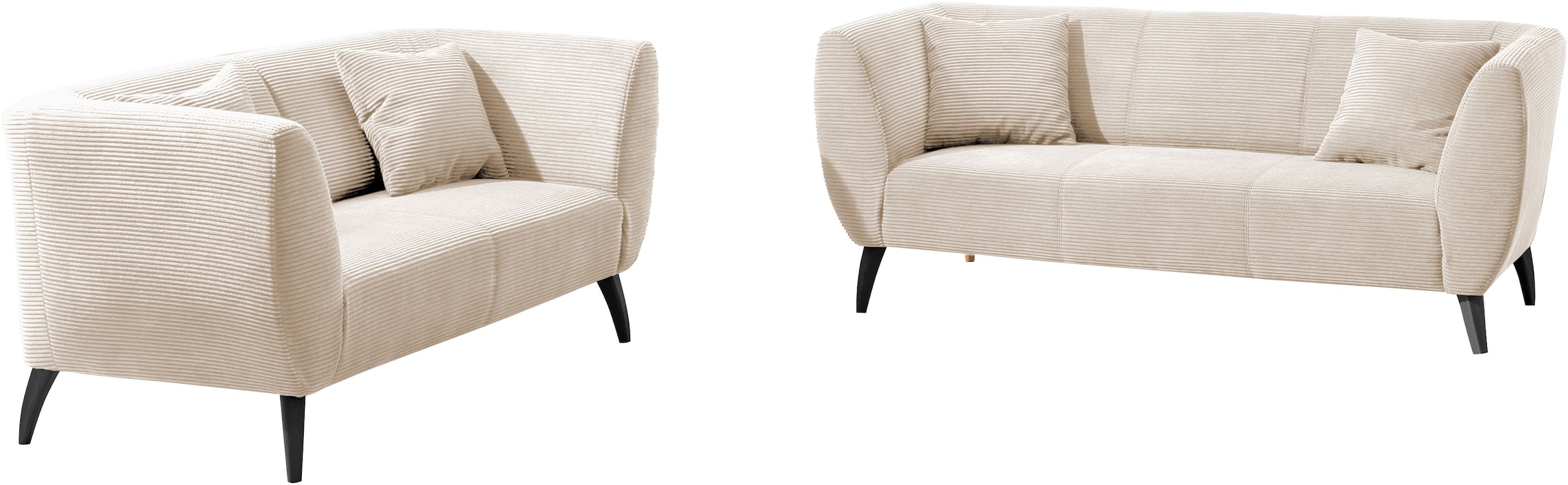 Home affaire Polstergarnitur »Colori« Set, 3-Sitzer und 2-Sitzer, 2 Stk. tl günstig online kaufen