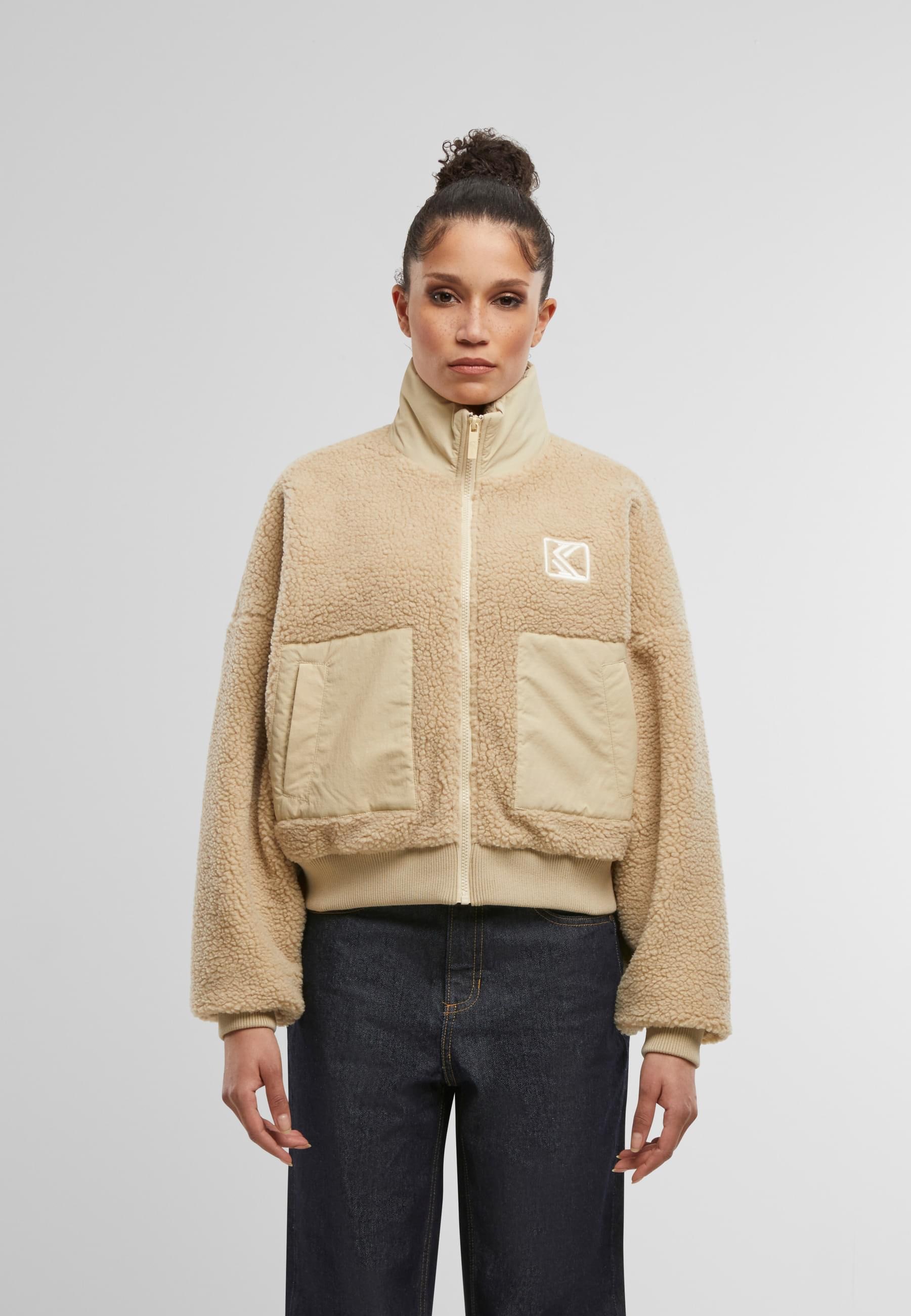 Karl Kani Bomberjacke »Karl Kani OG Crop Teddy Bomber Jacket« 1 Stk. tlg. ohne Kapuze