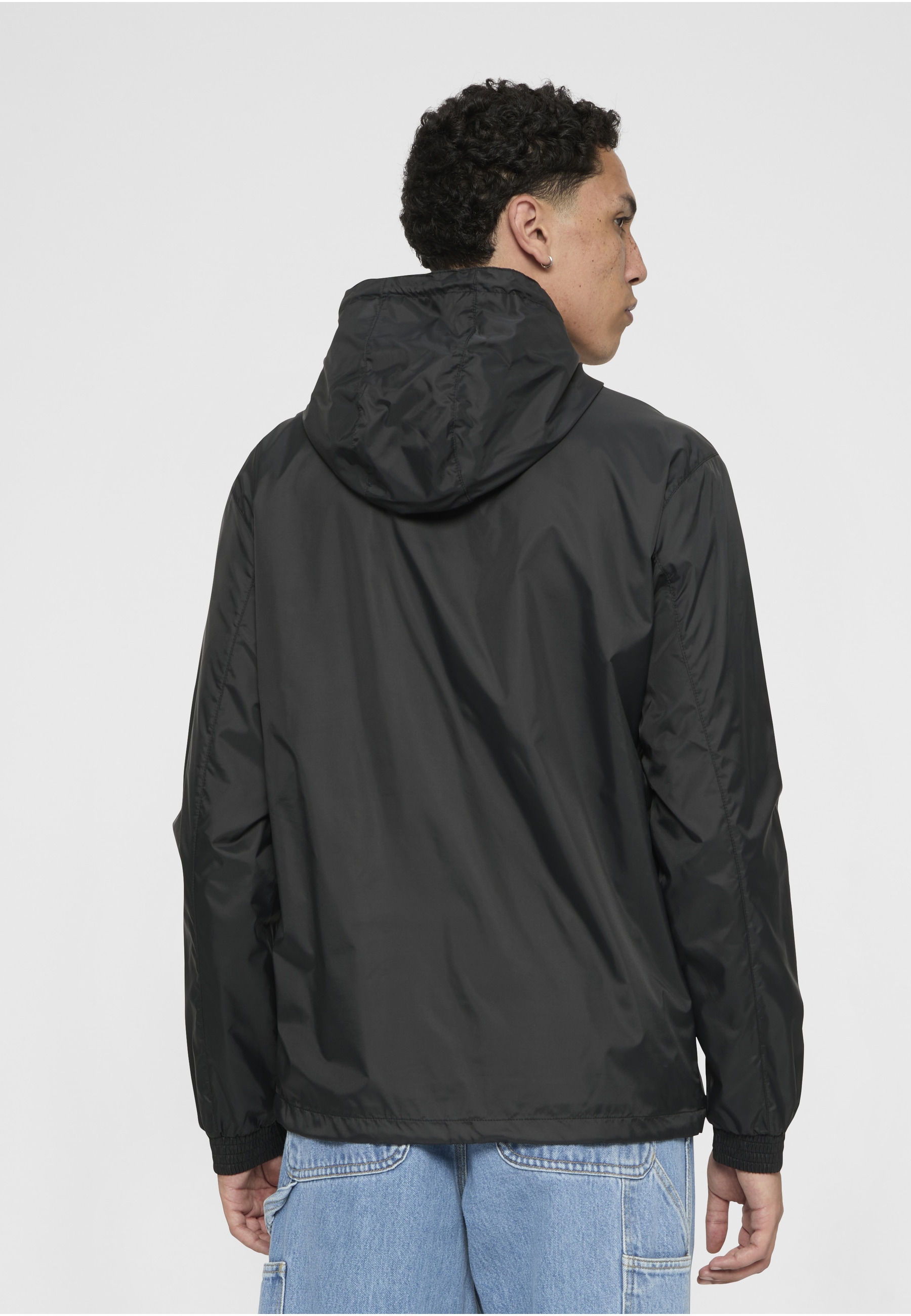 URBAN CLASSICS Windbreaker »Urban Classics Herren Pull Over Windbreaker« 1 Stk. tlg. mit Kapuze