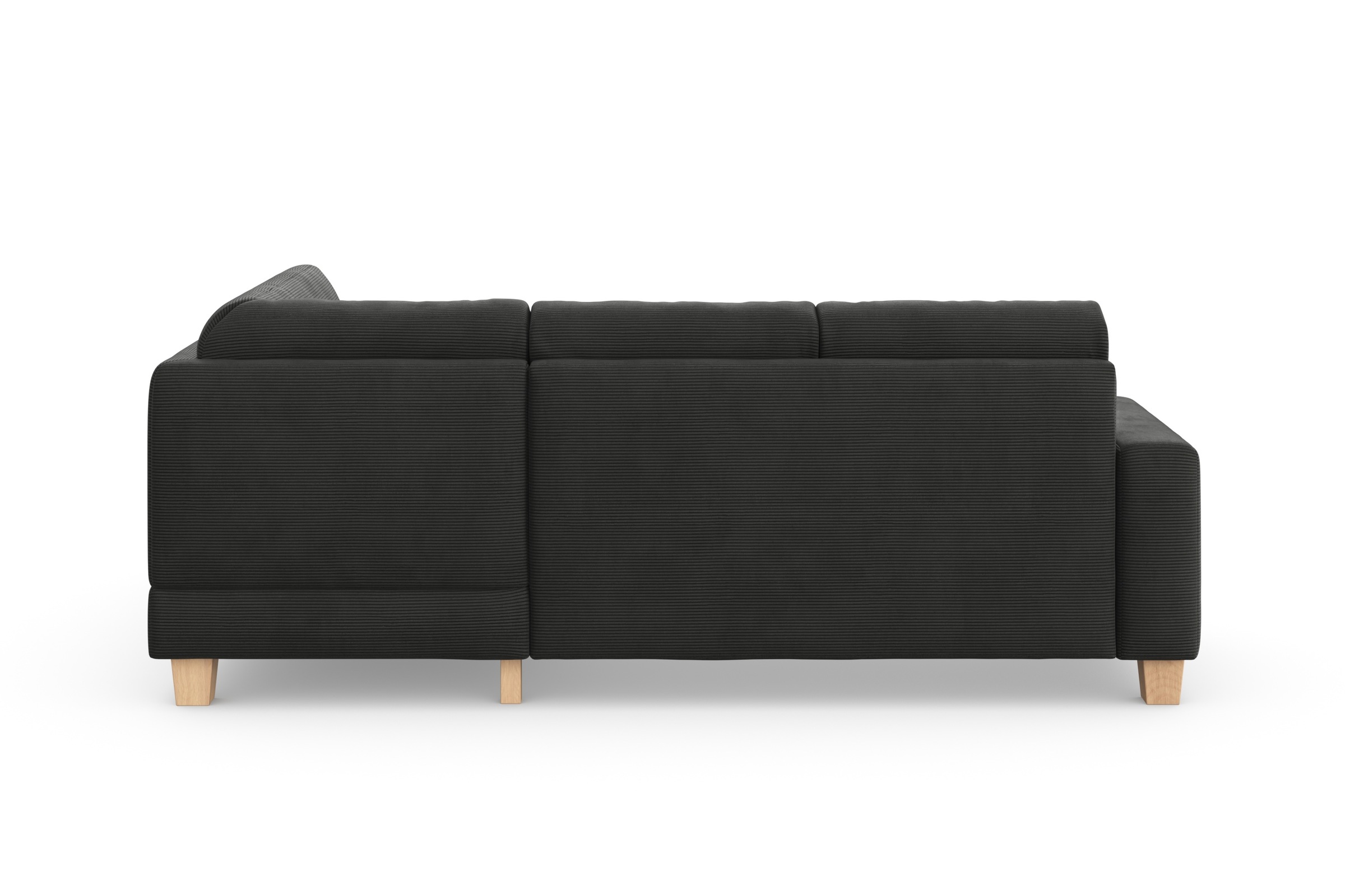 Home affaire Ecksofa »Summer L-Form«, mit Ottomane, wahlweise mit Bettfunktion und Bettkasten, Cord-Bezug