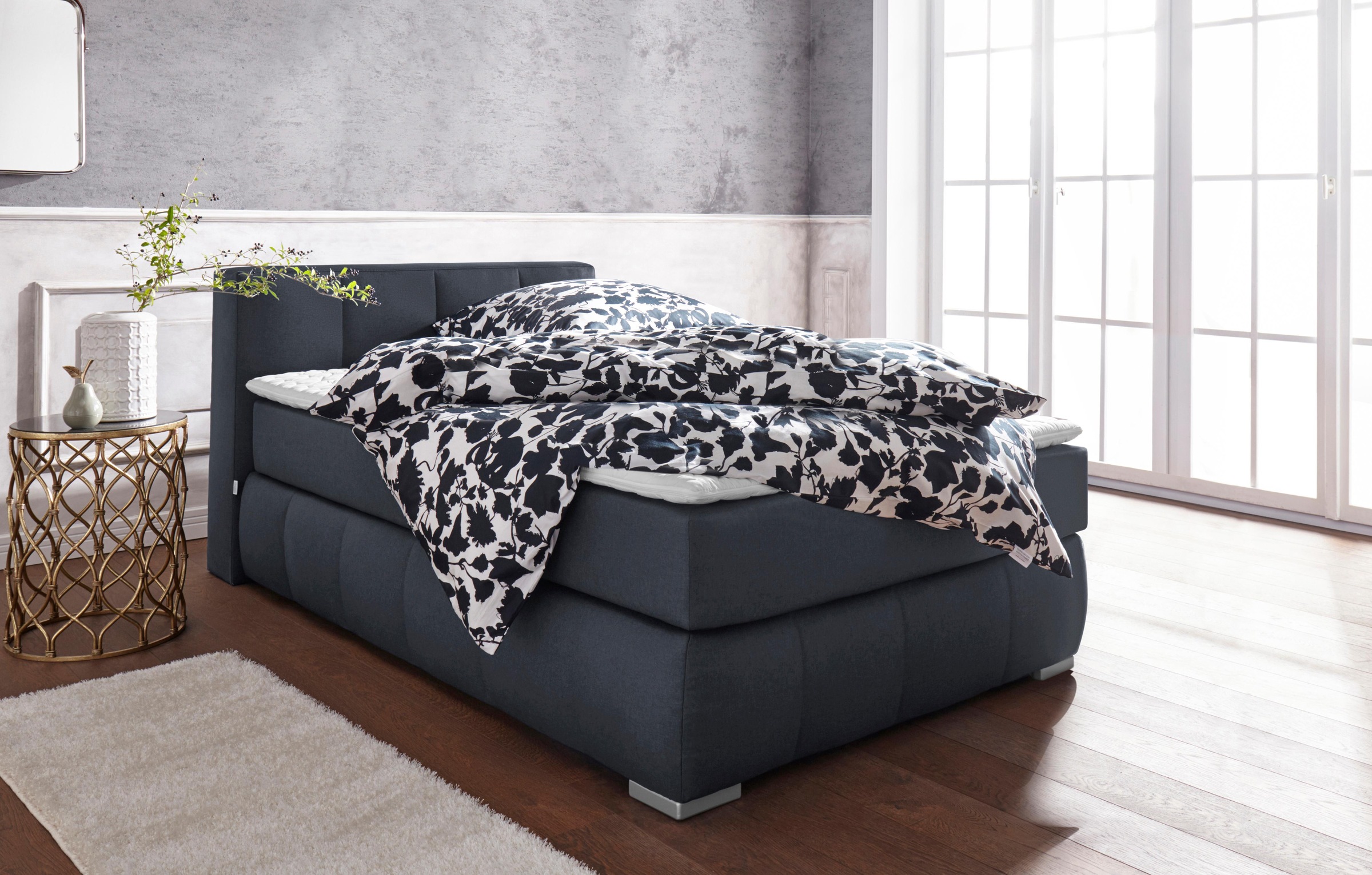 Guido Maria Kretschmer Home&Living Boxspringbett »Chelles«, inkl. Kaltschaumtopper, in 5 Breiten und 3 Matratzenarten