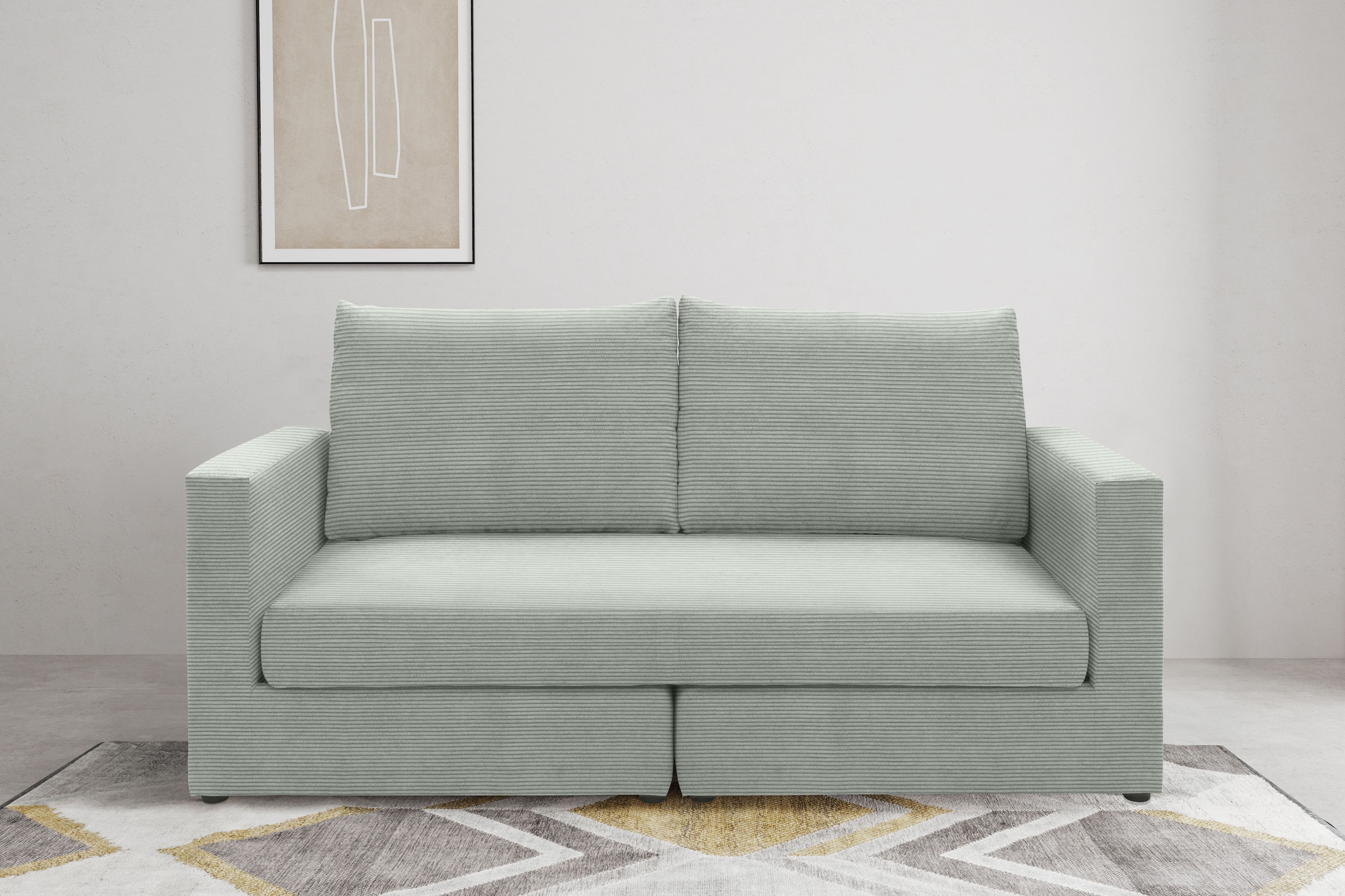 DOMO collection 2-Sitzer "Bibury, modernes Sofa, B/T/H: 178/80/90 cm" Sitzf günstig online kaufen