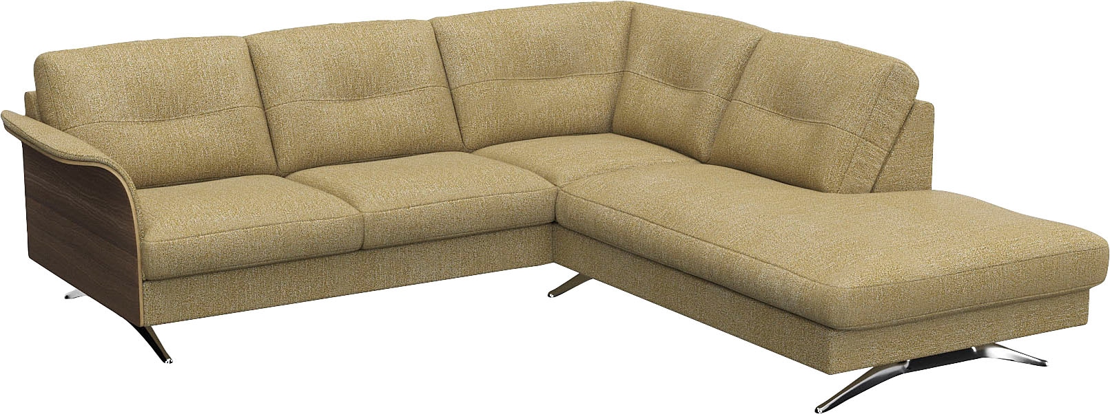 FLEXLUX Ecksofa »Glow, super bequem durch hochwertigem Sitzaufbau mit Federkern, L-Form«, Modernes skandinavisches Design