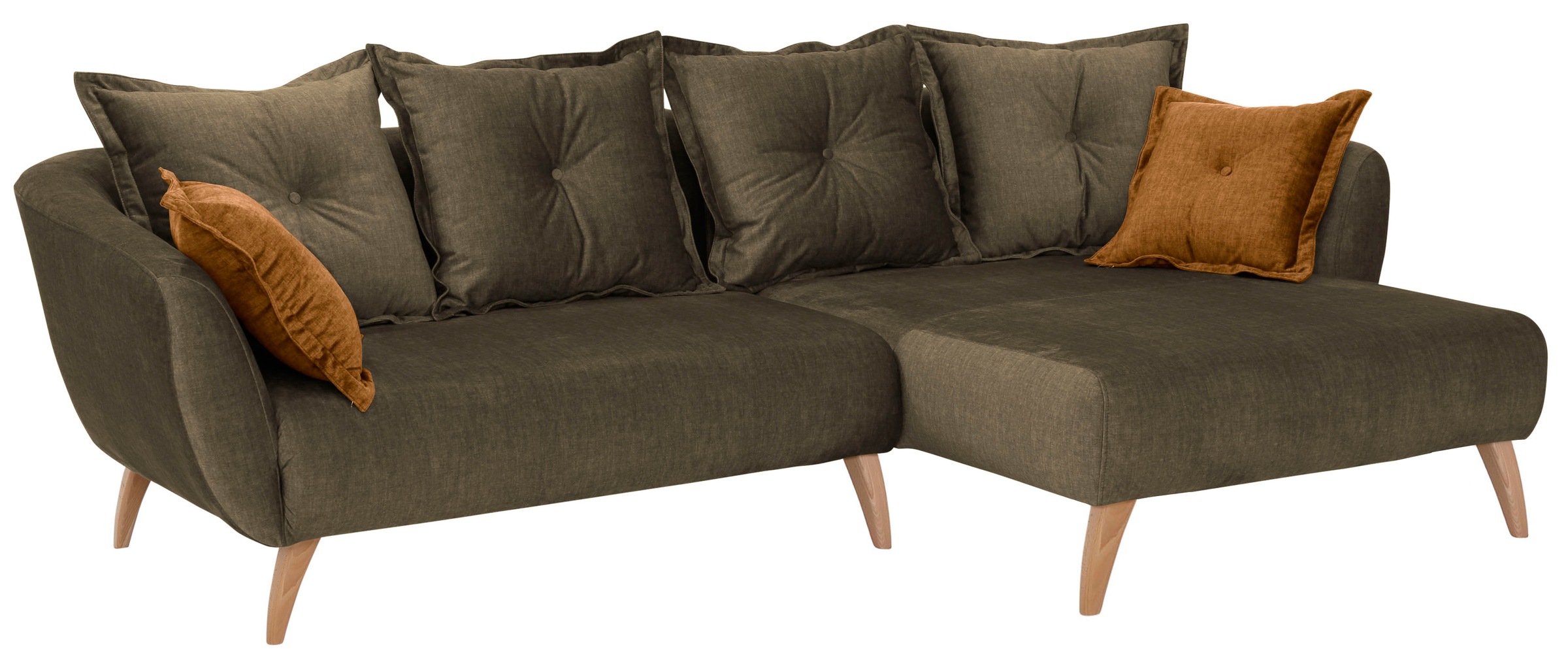 Home affaire Ecksofa »Baggio formschöne Polsterecke, bequem, Breite 277cm, günstig online kaufen