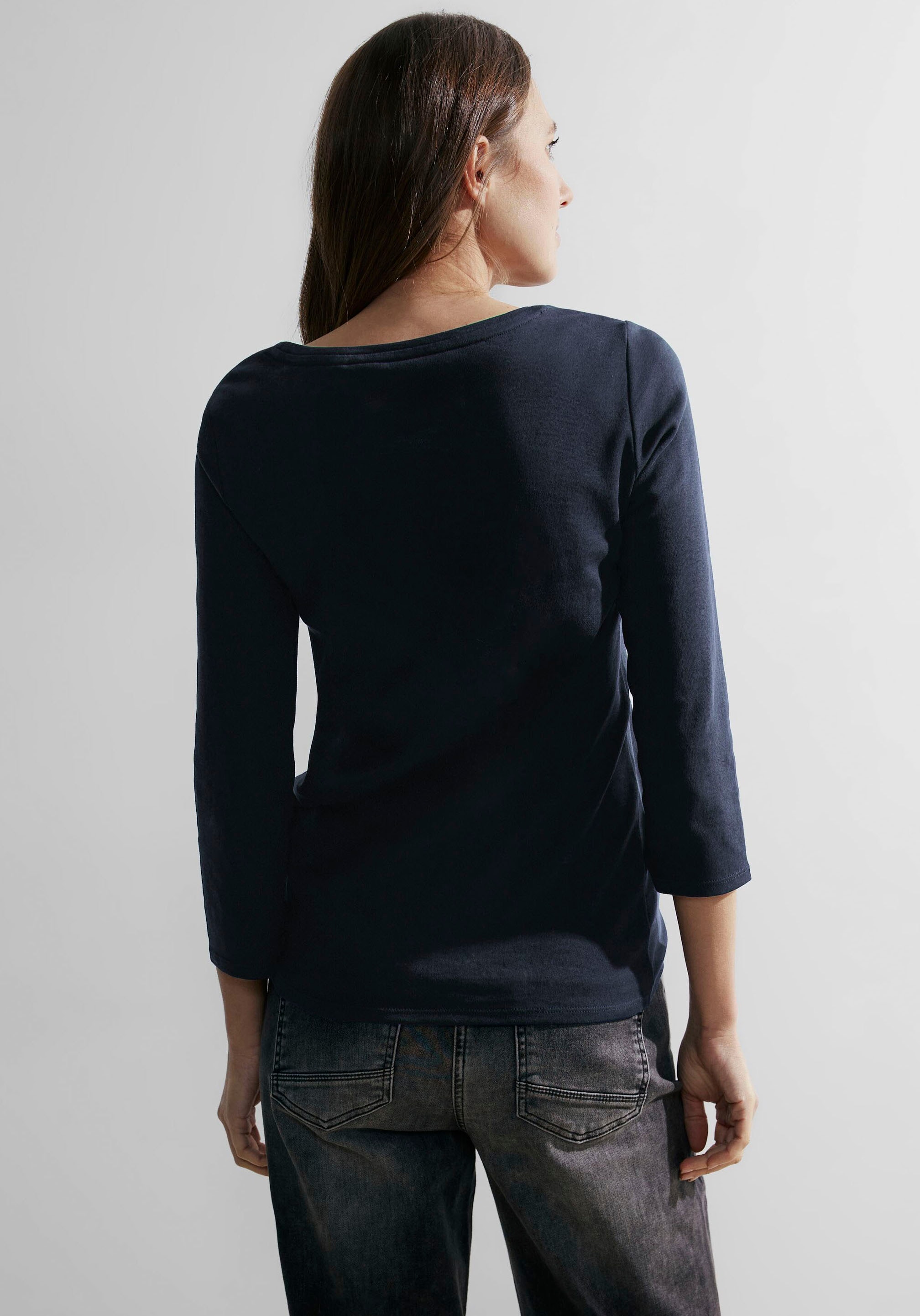Cecil 3/4-Arm-Shirt »Basic Shirt in Unifarbe«, in Unifarbe online bei