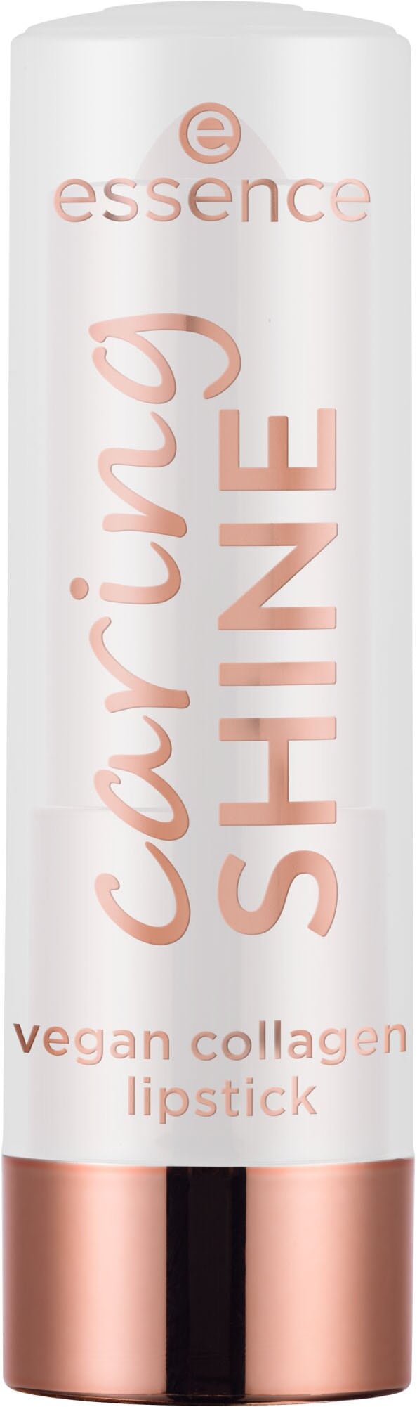 Essence Lippenstift »caring SHINE vegan collagen lipstick«, (3er Pack), mit Hyaluronsäure