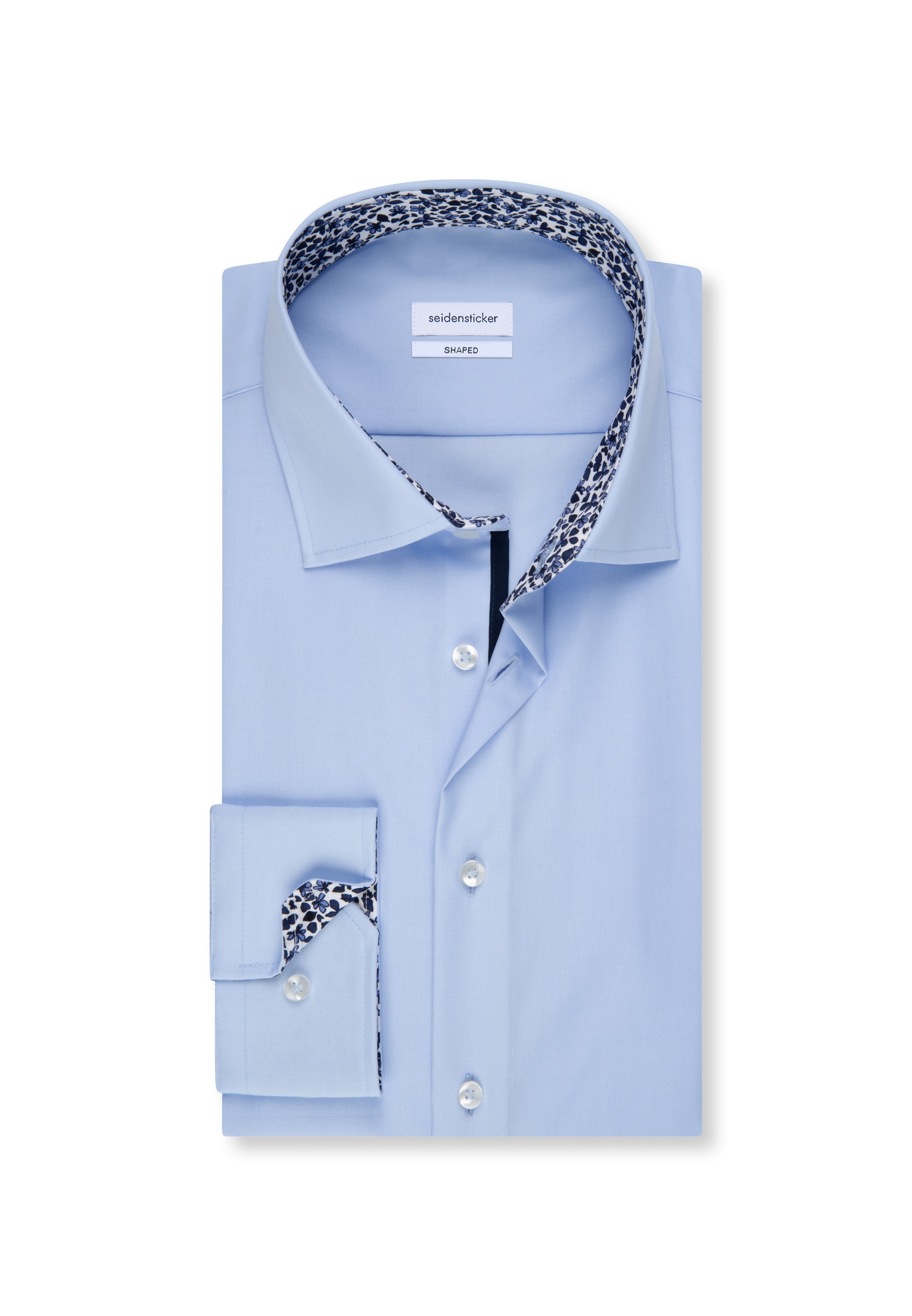 seidensticker Businesshemd »Shaped« Shaped 1/1 Extra lang Kentkragen Uni