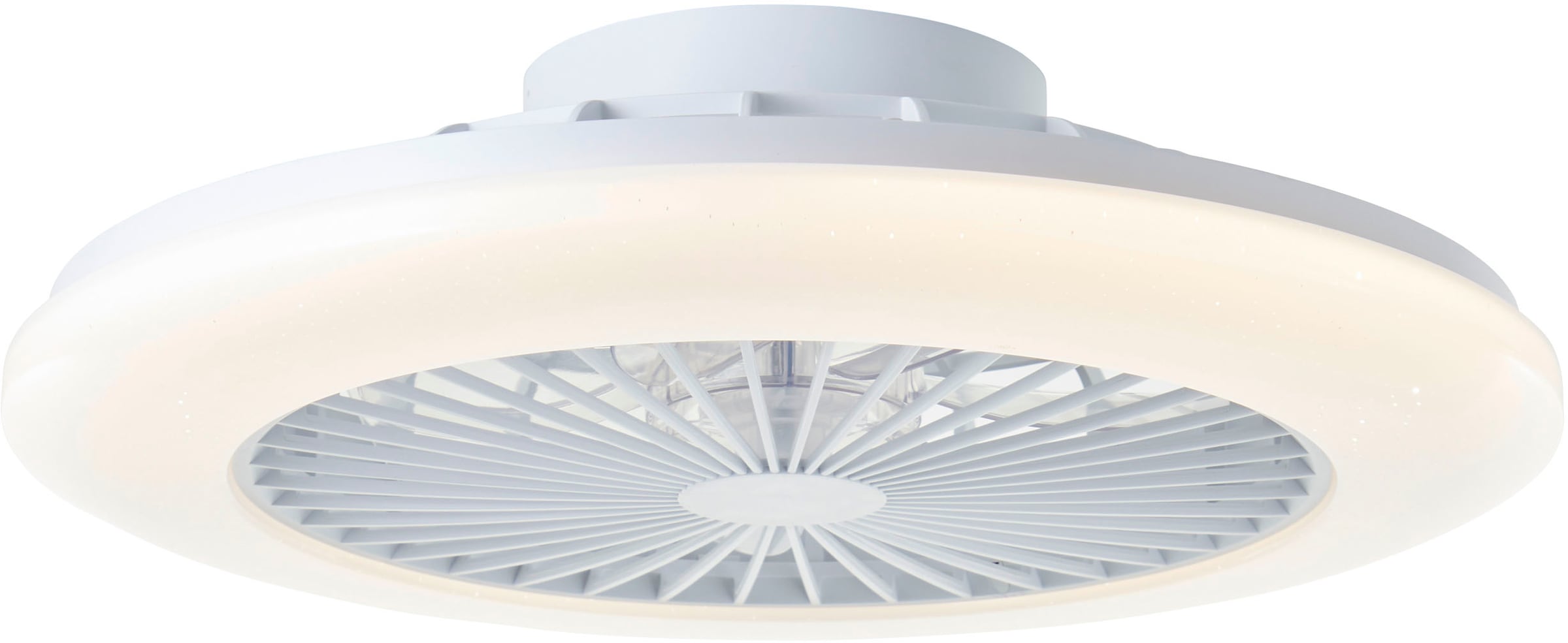 Brilliant LED Deckenleuchte »Salerno«, LED Leuchte, Ventilator, digitales R günstig online kaufen