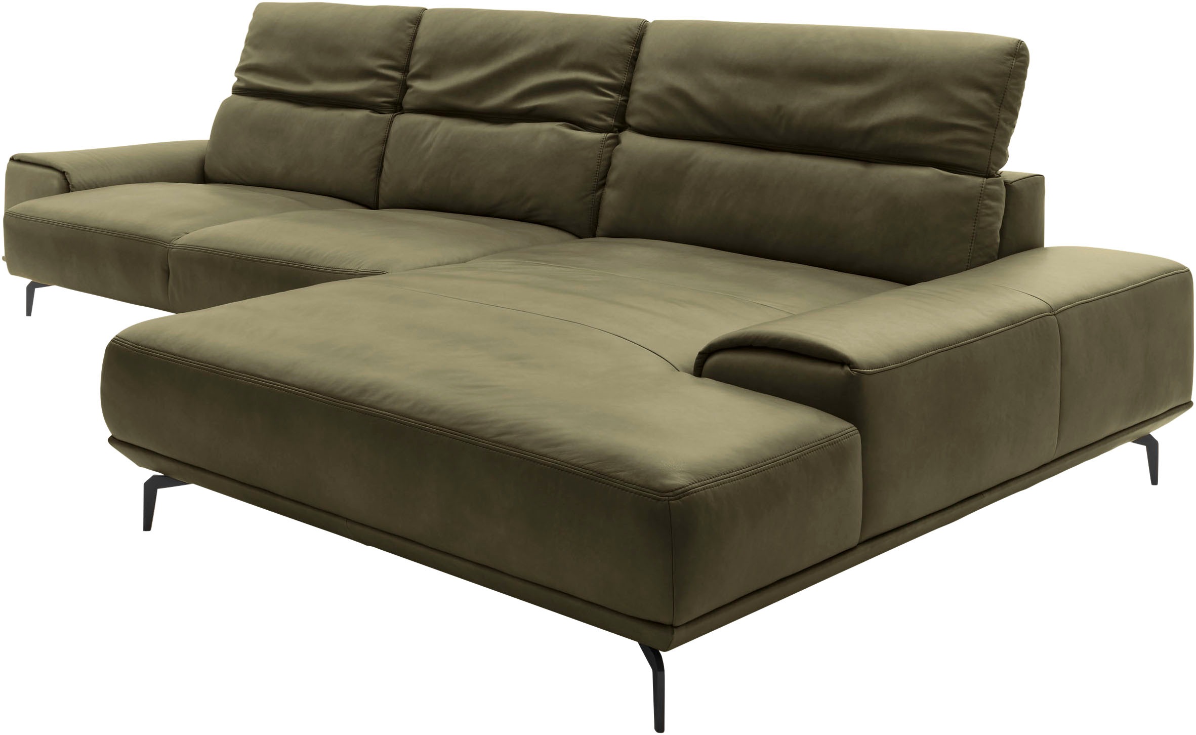 Musterring Wohnlandschaft »MR 2490«, Fuß Schwarz, Sitzhöhe 46cm, wahlweise mit Funktionen, Maße 342x207 cm