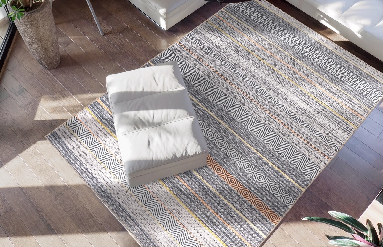 me gusta Teppich »Faye 1125«, rechteckig, 6 mm Höhe, Flachgewebe, gedruckte günstig online kaufen