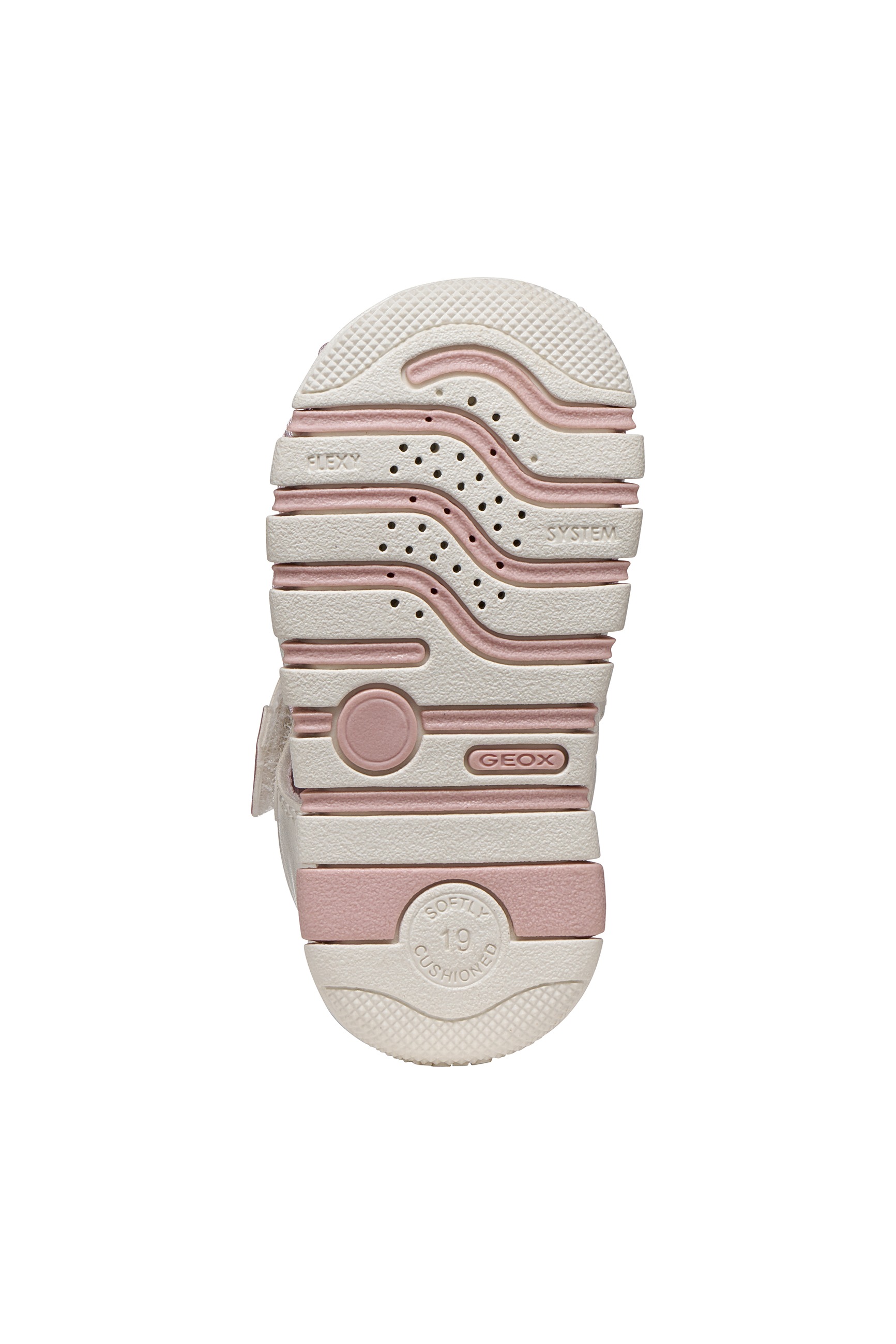 Geox Lauflernschuh »B SANDAL IUPIDOO GIR«  Babyschuh mit süßem Aufnäher, Größenschablone zum Download