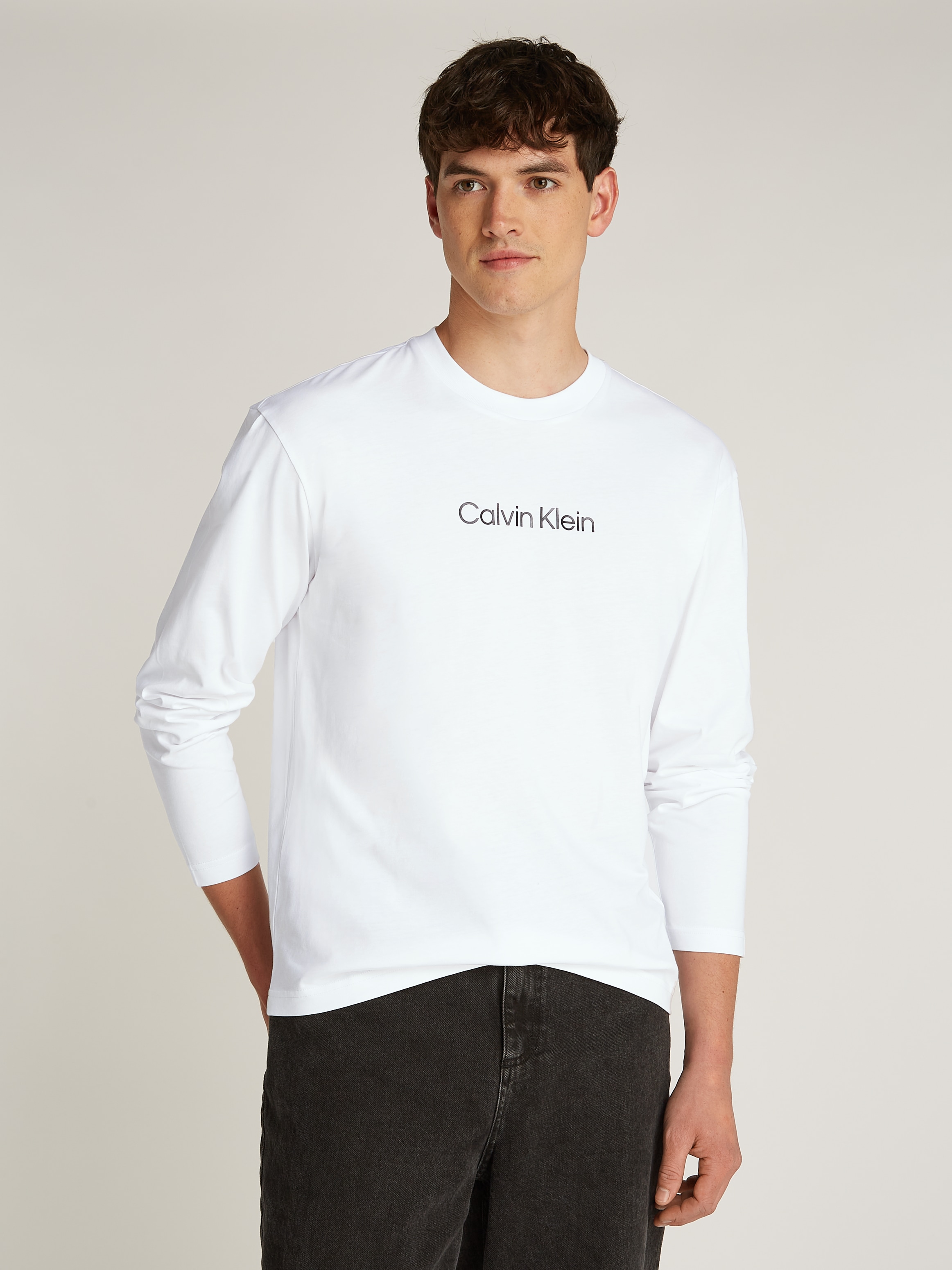 Calvin Klein Langarmshirt »HERO LOGO LS T-SHIRT«, mit Logoschriftzug