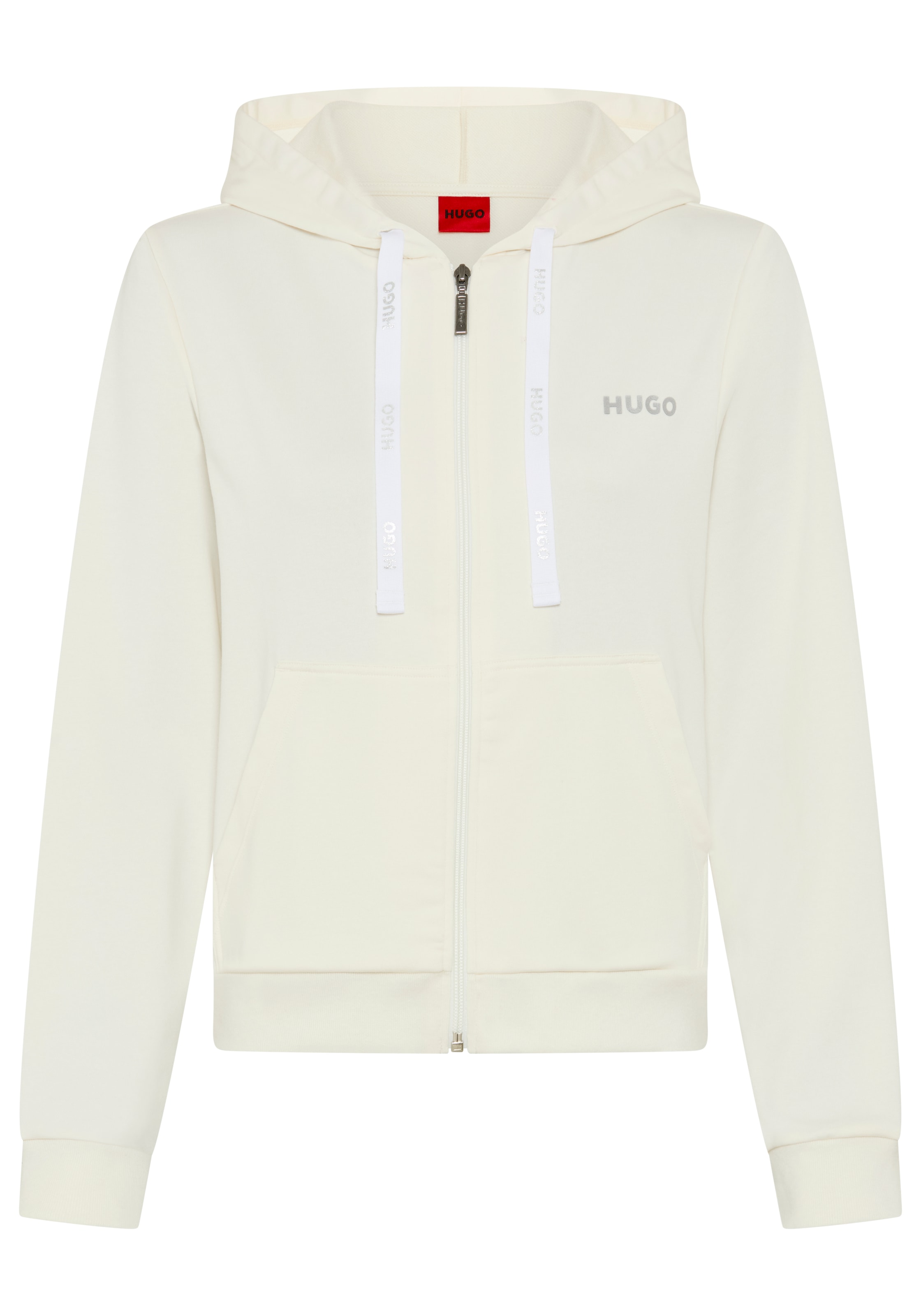 HUGO Underwear Sweatjacke »HUGO ID_JACKET« Kapuze, Reißverschluss, gerade geschnitten