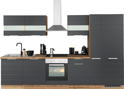 KOCHSTATION Küchenzeile »KS-Luhe« 330 cm breit, wahlweise mit oder ohne E-G günstig online kaufen