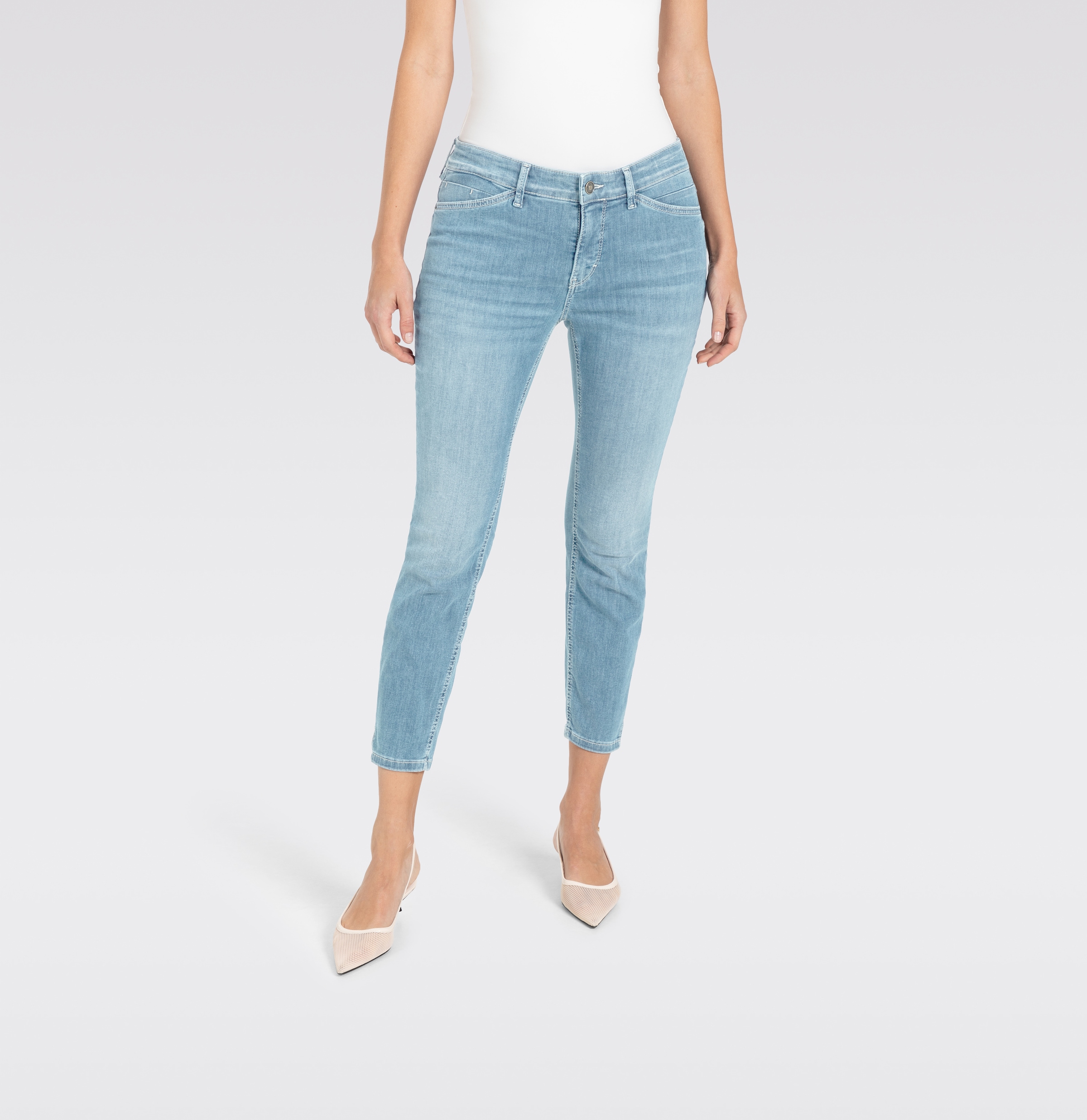 MAC 7/8-Jeans »Dream Summer«, verkürzt mit Schlitz am Saum