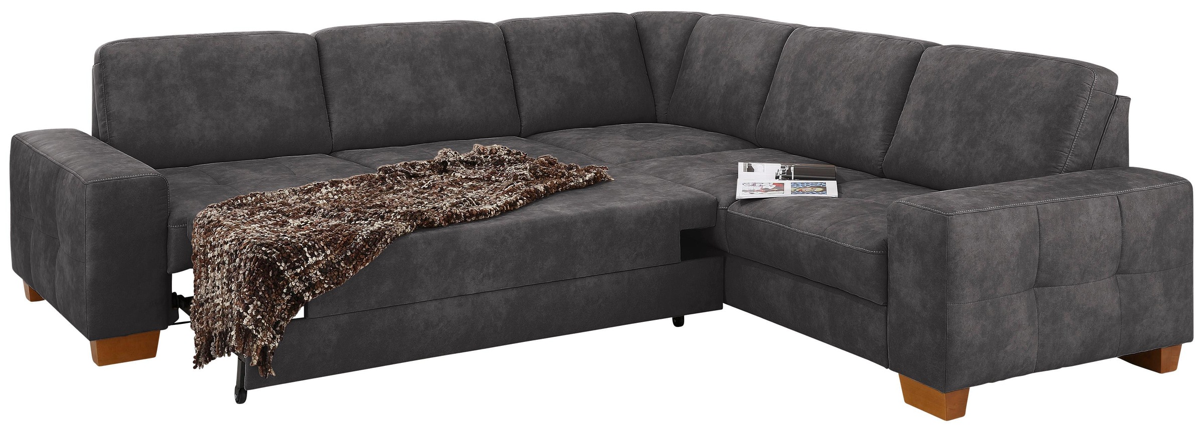 Home affaire Ecksofa »Puccini L-Form«, mit Federkern, Sitztiefenverstellung günstig online kaufen