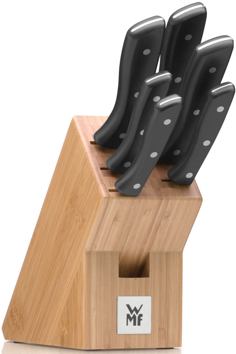 WMF Messerblock »Profi Select« 7 Stk. Messerklingen aus rostfreiem Spezialklingenstahl, Messerblock  aus Bambus