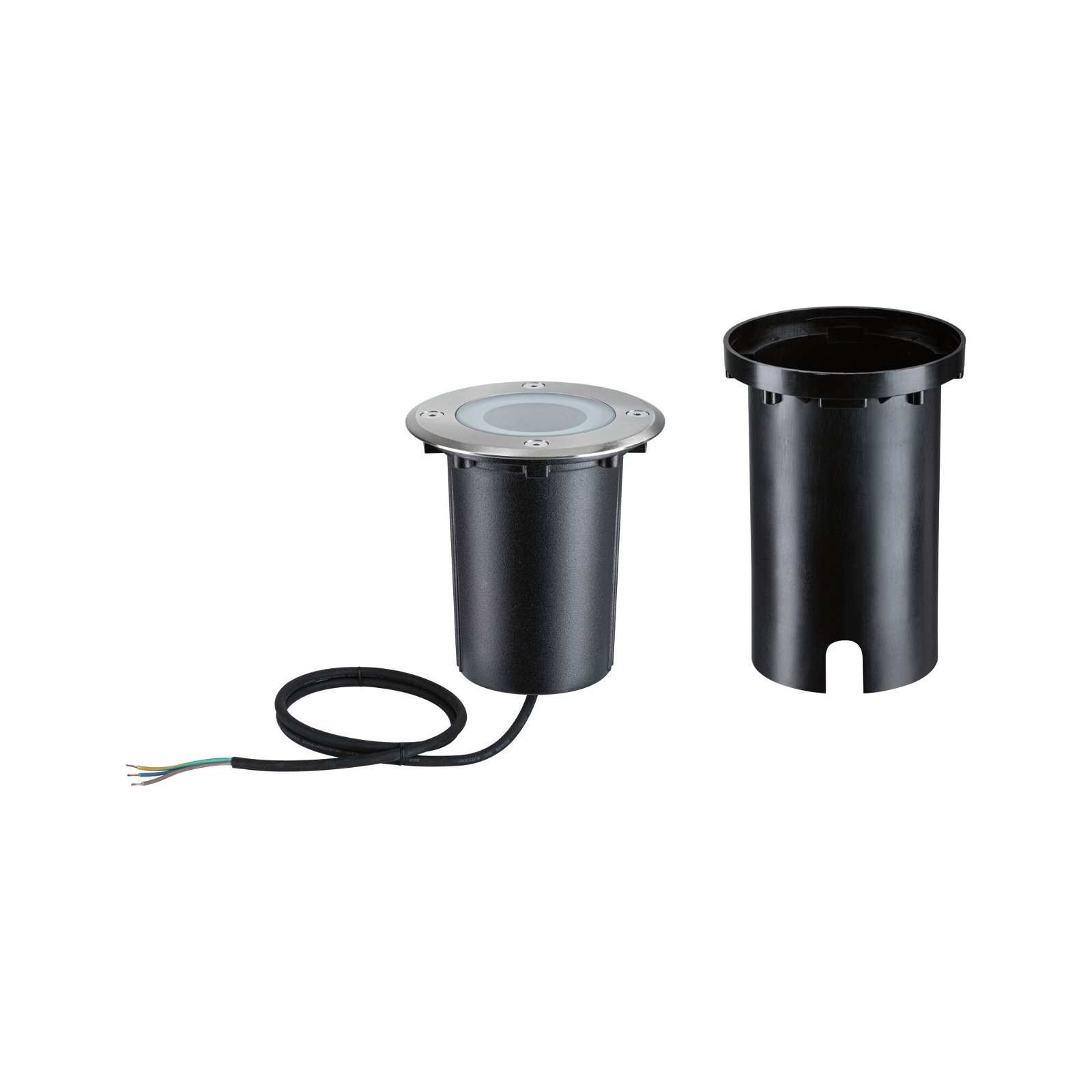 Paulmann LED Einbauleuchte »Floor eckig 110x110mm RGBW+ 4,9W 300lm 230V Eisen gebürstet Aluminium«, 1 flammig, Bodeneinbauleuchte Smart Home Zigbee 3.0 IP67
