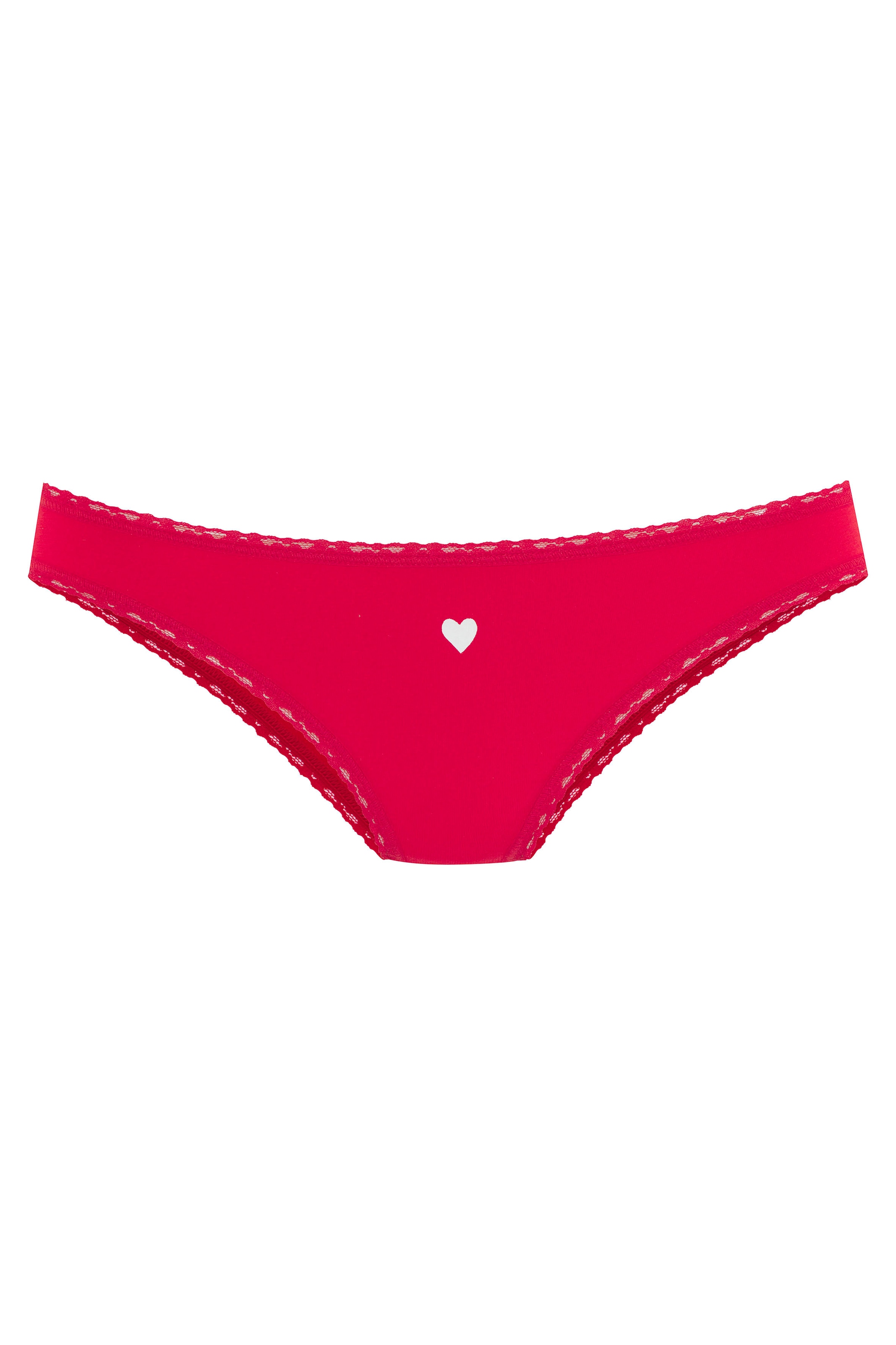 LASCANA Brasilslip, (5er-Pack), mit süßen Herzchen-Prints und aus elastischer Baumwoll-Qualität