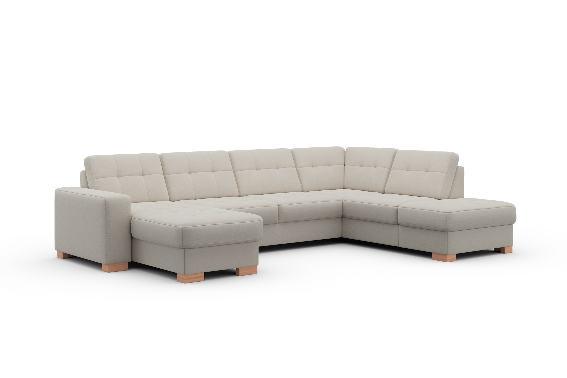 sit&more Wohnlandschaft »Quincy U-Form«, wahlweise mit Bettfunktion und Bettkasten