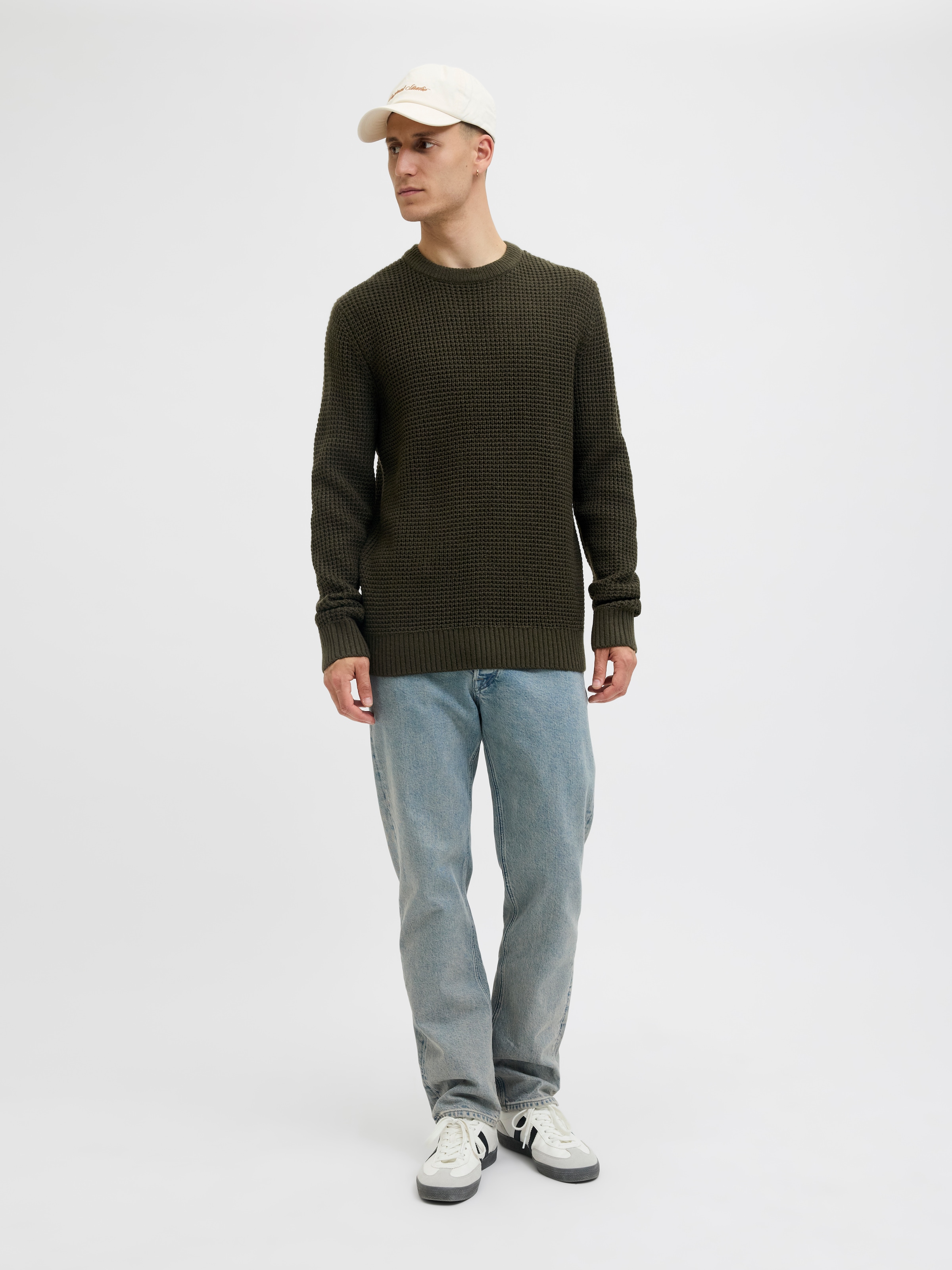 Jack & Jones Strickpullover »JJGLOBAL KNIT CREW NECK«