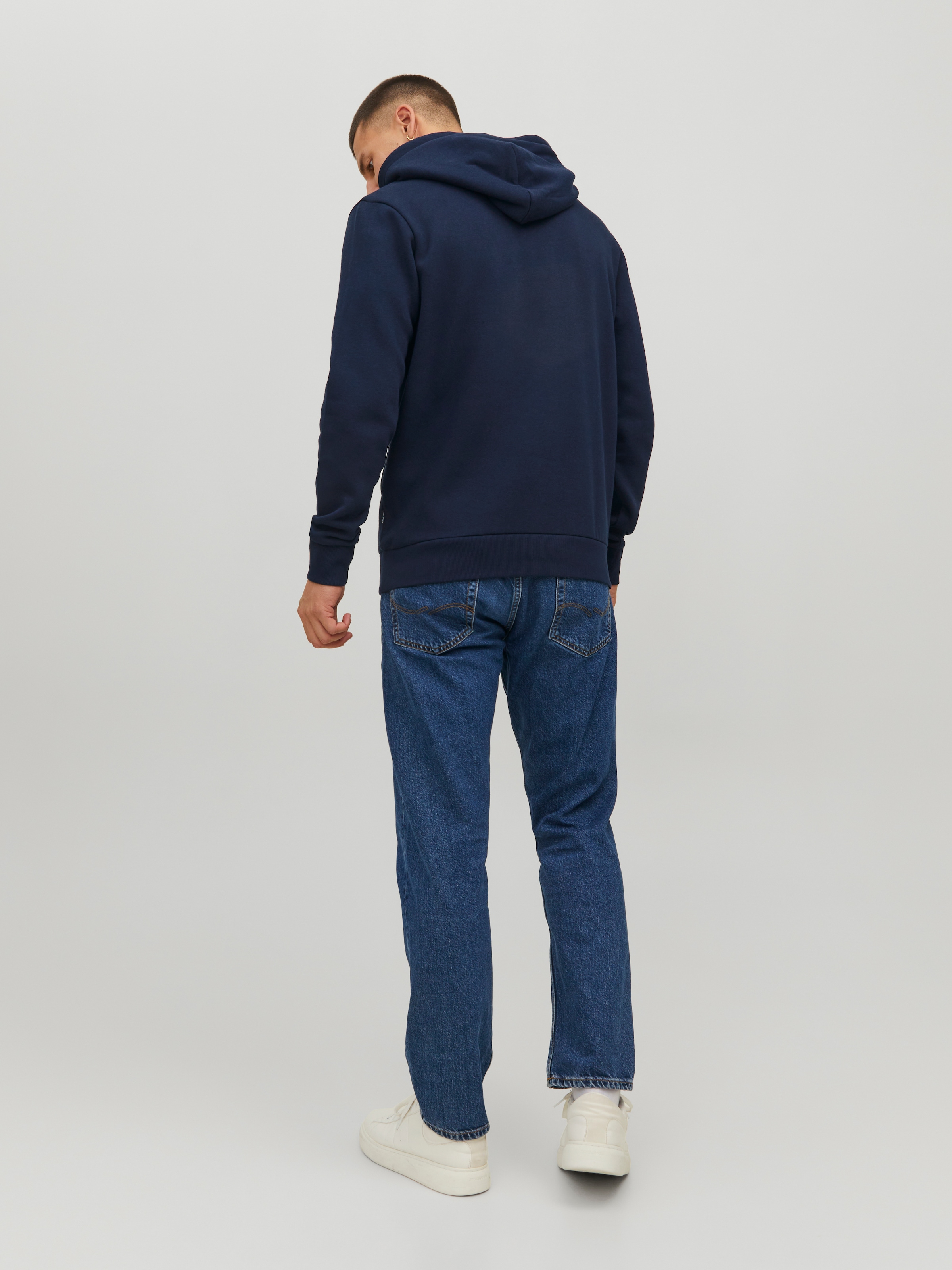 Jack & Jones Kapuzensweatshirt »JJECORP  Kapuze und Frontprint«, bedruckt, modisch, regular fit, Baumwollmischung, Rundhals
