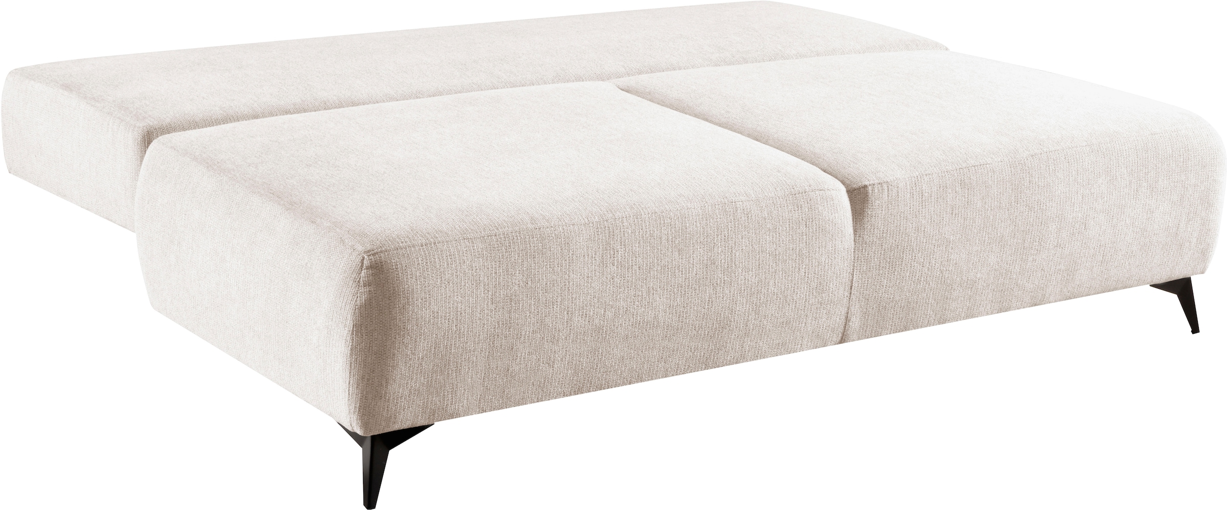 WERK2 Schlafsofa »Valerie mit Komfortsitz- und Liegehöhe, Breite 200cm,«, bequemes 2-Sitzer Schlafcouch mit Bettkasten