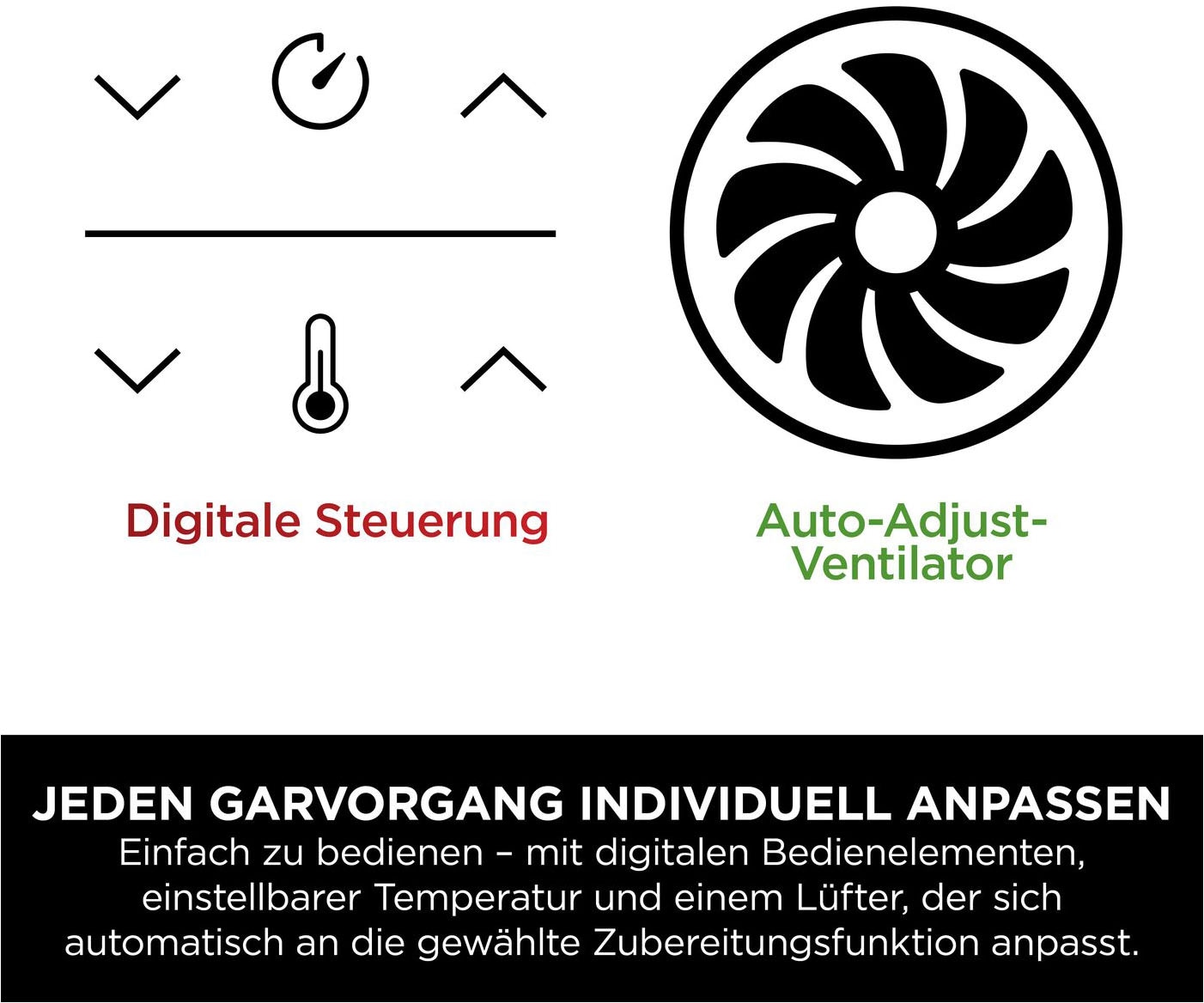 NINJA Heißluftfritteuse »MAX 6-in-1 Dual Zone Air Fryer 9,5L DZ400EU« 2470 W