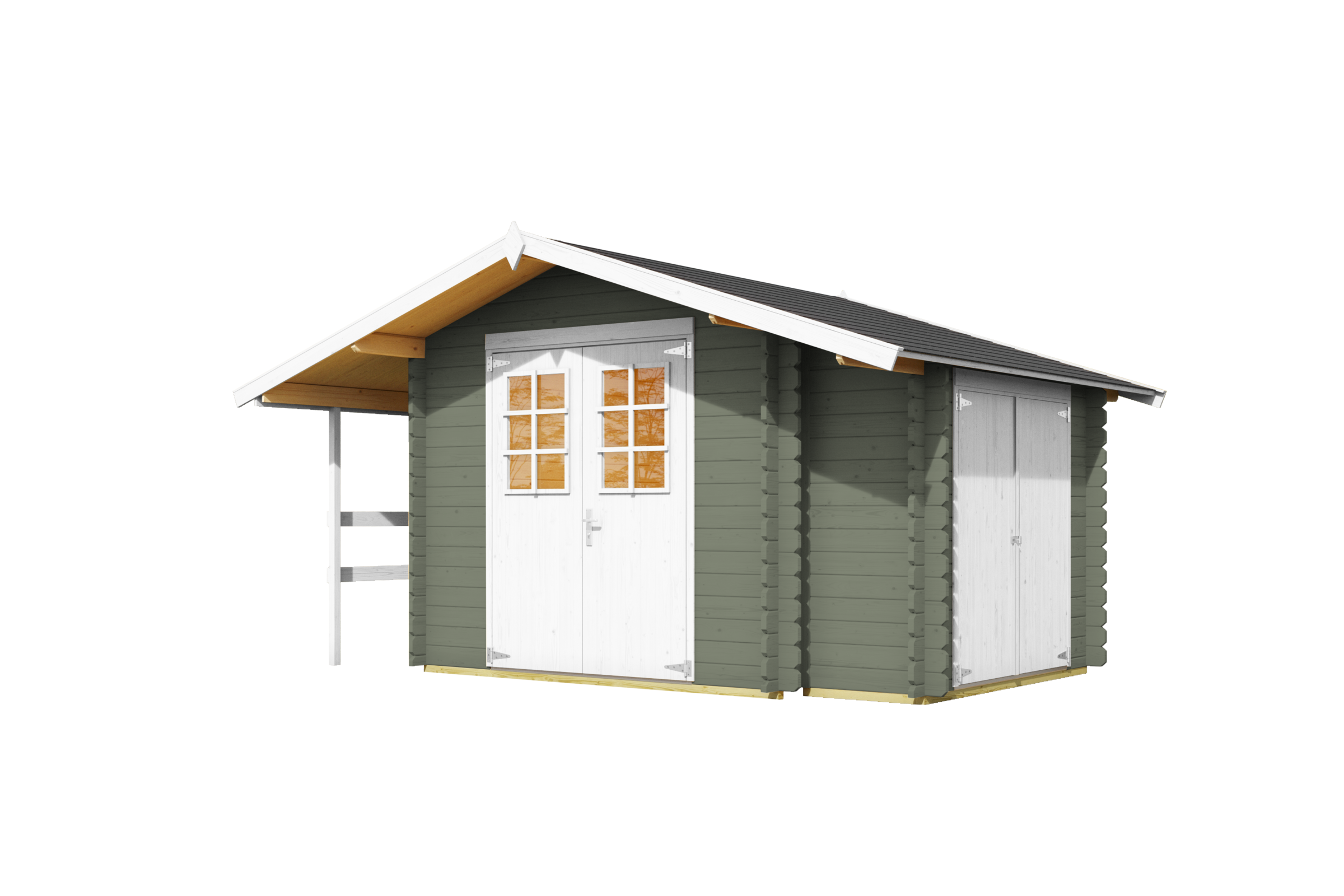 Nordic Holz Gartenhaus »Vilano 2«, mit 3 getrennten Bereiche