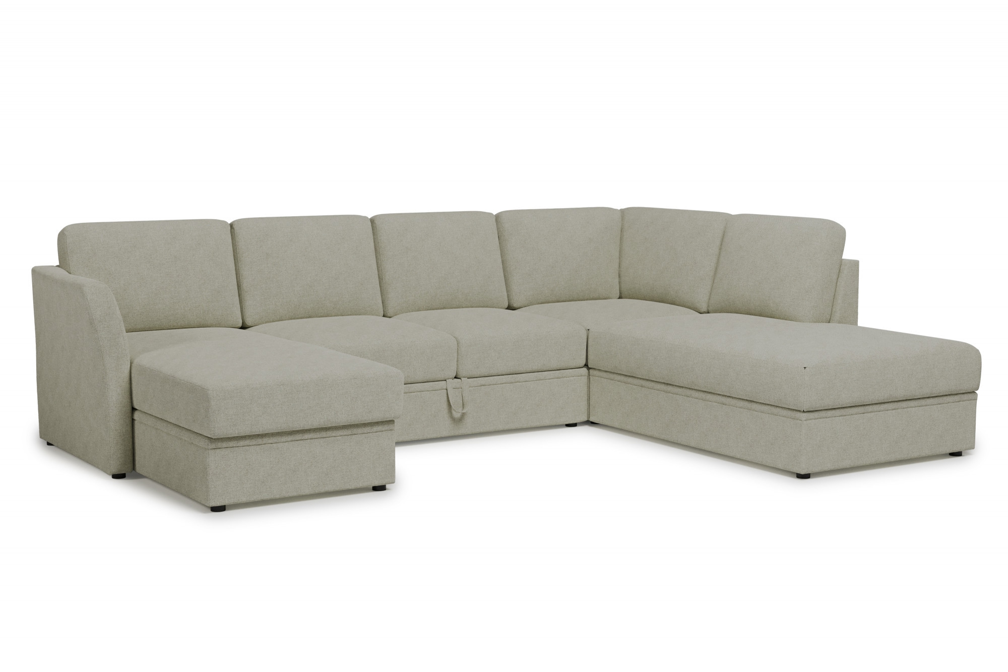 Home affaire Wohnlandschaft »Lavars Schlafsofa«, mit Bettfunktion und Stauraum, in zwei verschiedenen Bezugsqualitäten