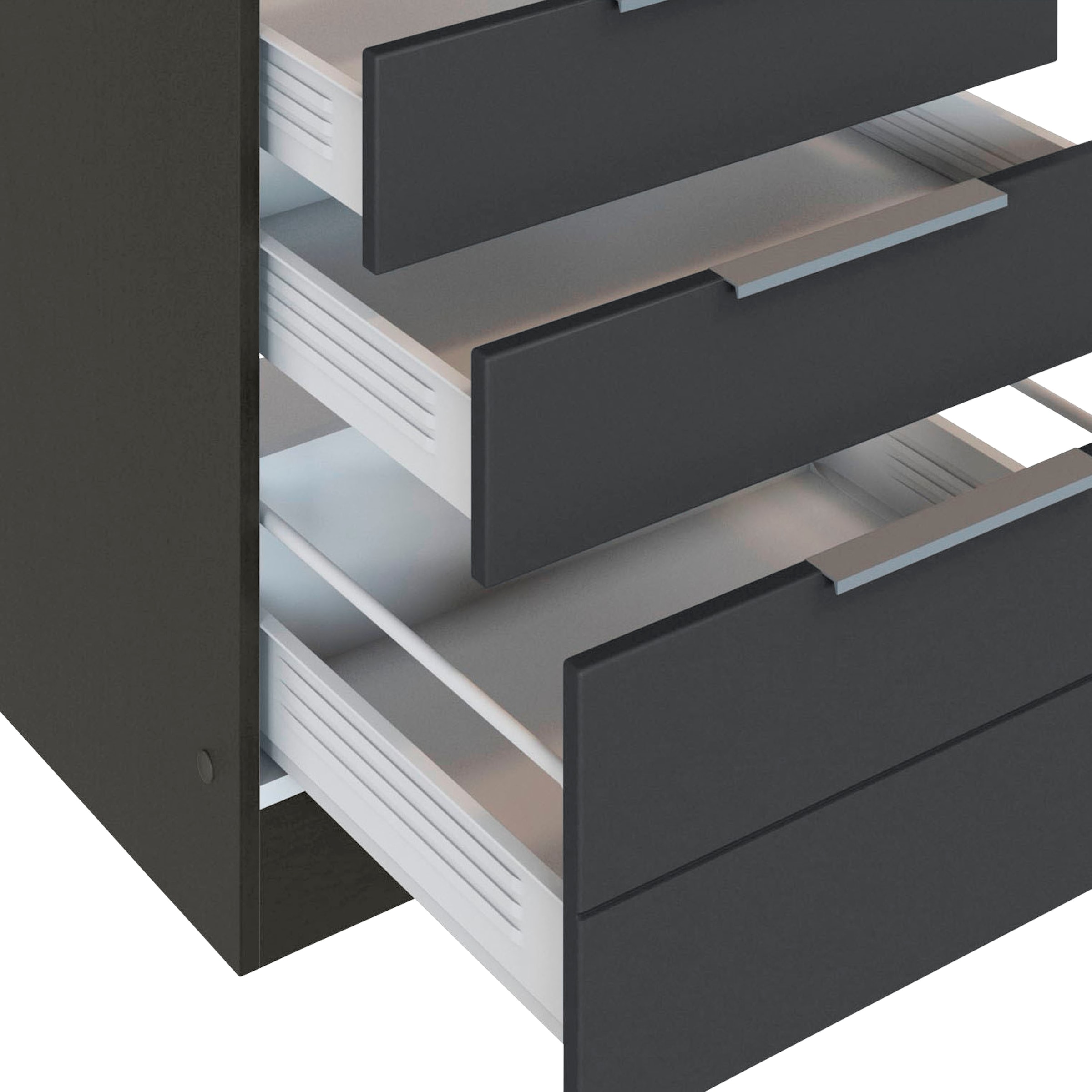 KOCHSTATION Kochfeldumbauschrank »KS-Luhe«, 60 cm breit, hochwertige MDF-Fronten mit waagerechter Lisene