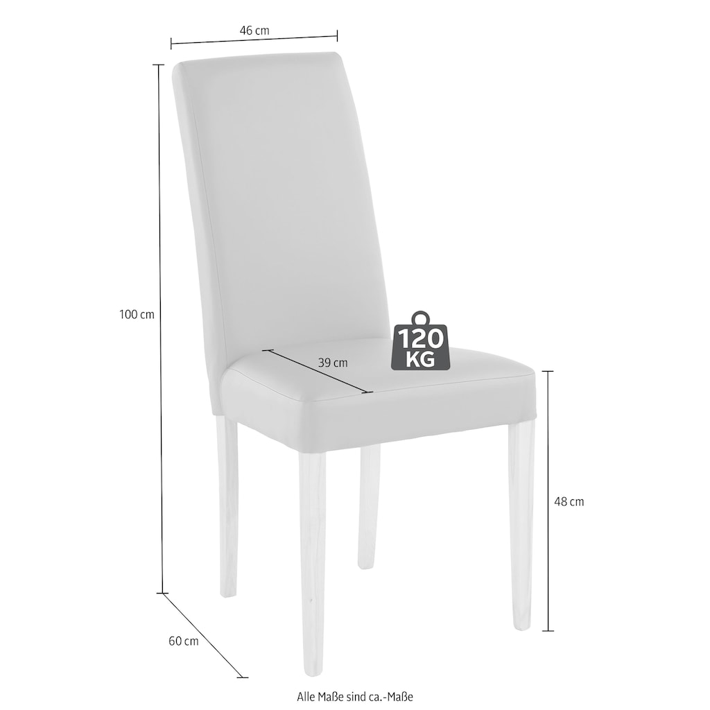 INOSIGN 4-Fußstuhl »Marion«, (Set), 2 St., Kunstleder