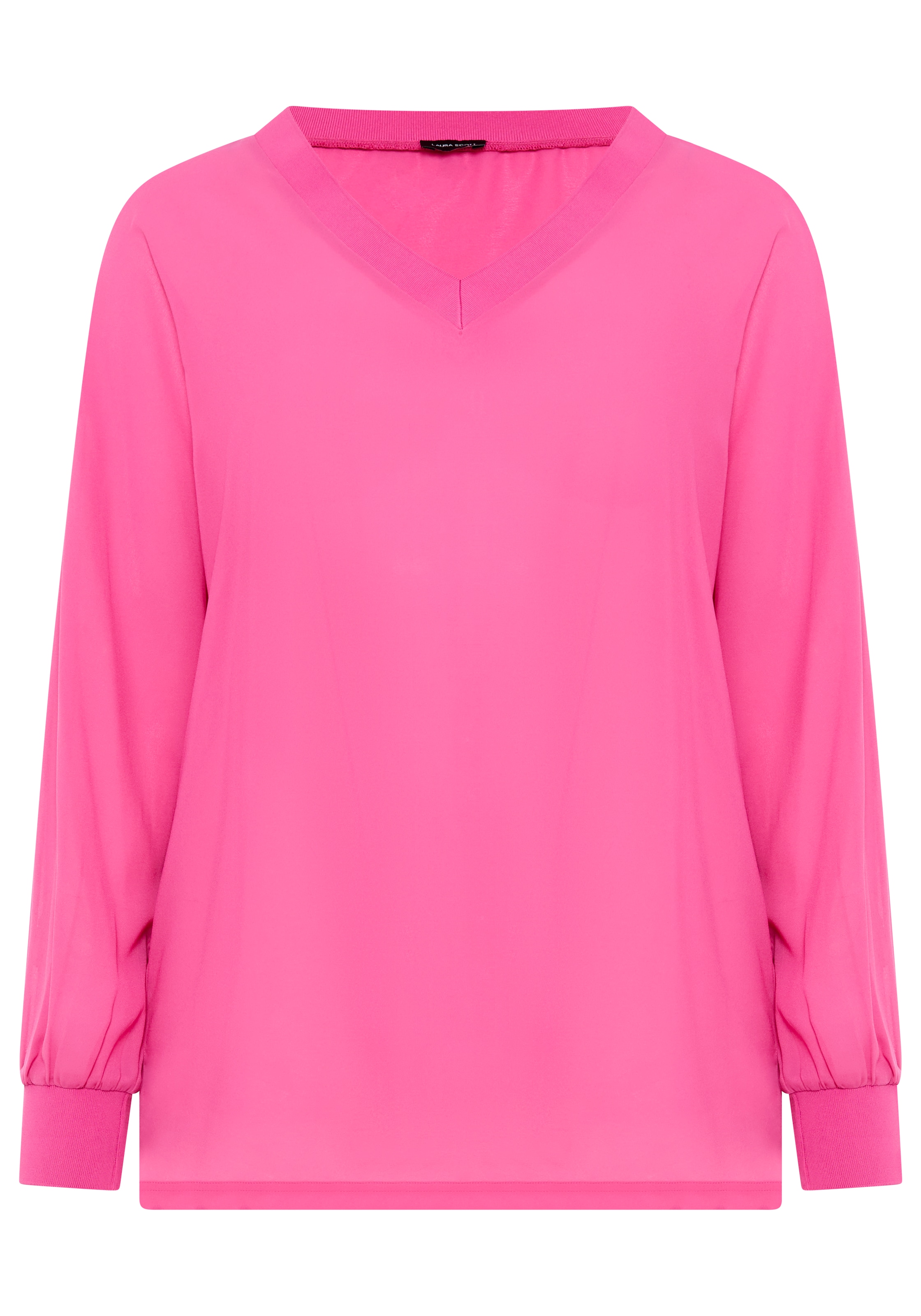 Laura Scott CURVE Shirtbluse mit sportivem Rippenbündchen