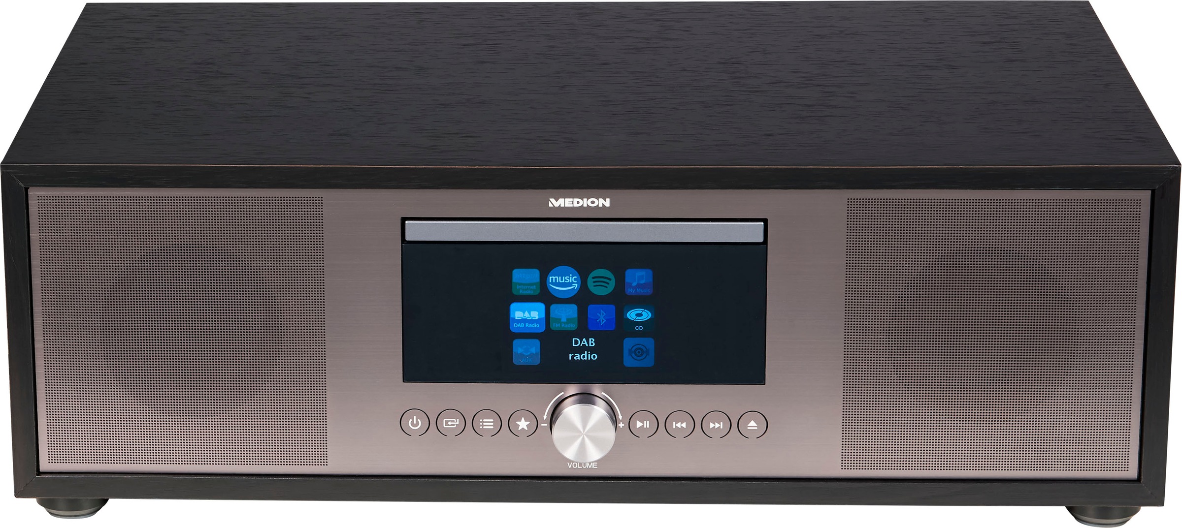 Medion® Internet-Radio »All-In-One Audio System LIFE® P-Serie«, (Bluetooth-LAN (Ethernet)-WLAN Internetradio-Digitalradio (DAB+)-UKW mit RDS-FM-Tuner 80 W)