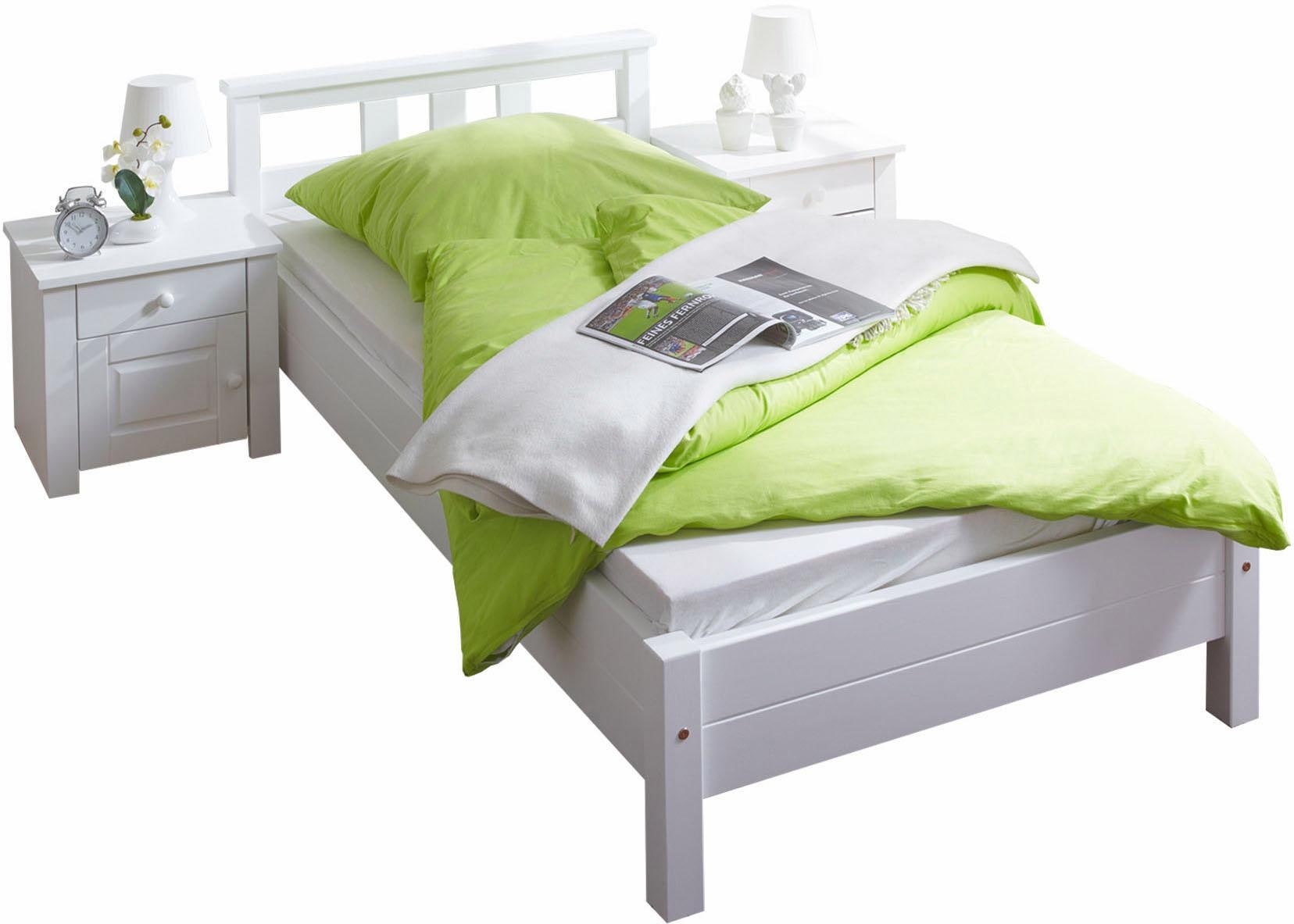 Ticaa Futonbett »Merci«, Einzelbett, aus Kiefer Massivholz, inkl. Rollrost