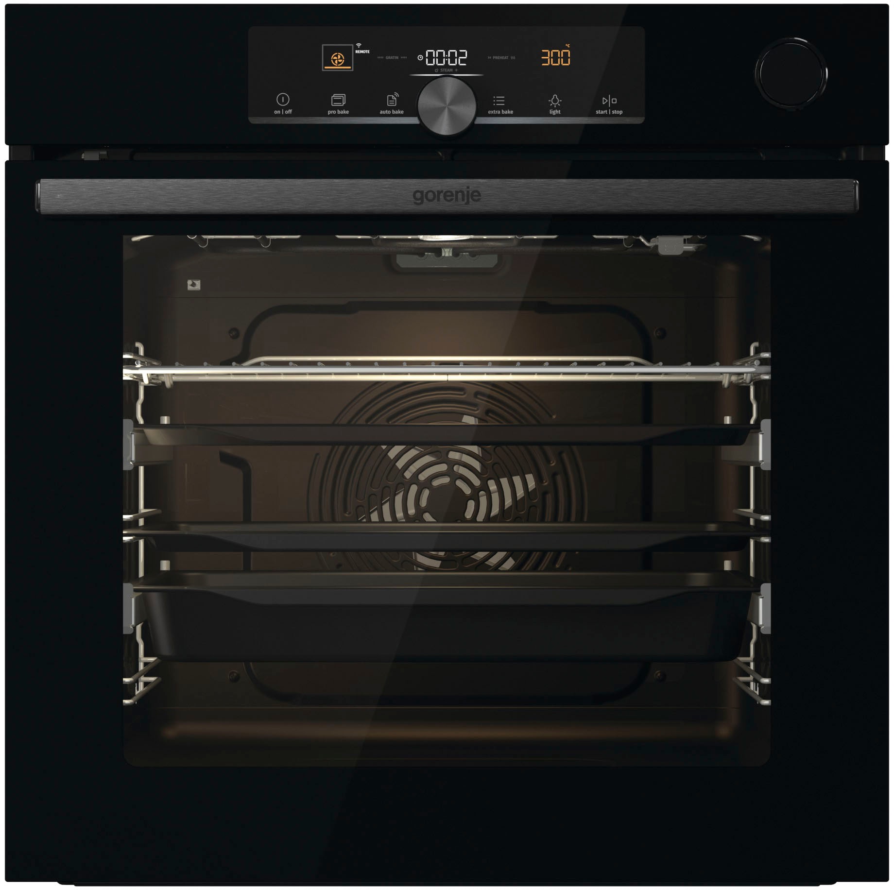 GORENJE Backofen »BPSA6747A08BGWI«, Pyrolyse, 2fach Teleskopauszug, Wassert günstig online kaufen